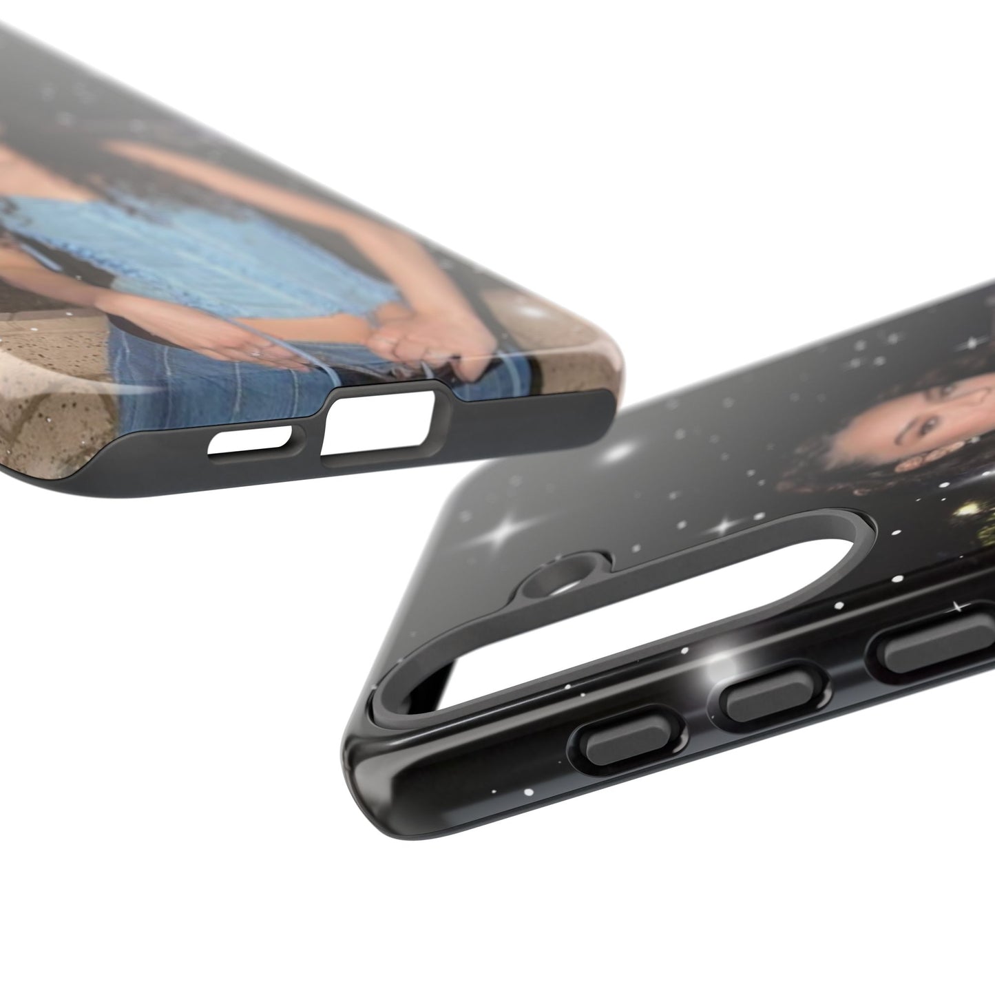 Daniela Phone Case — Glam Night Photo Sparkle Design