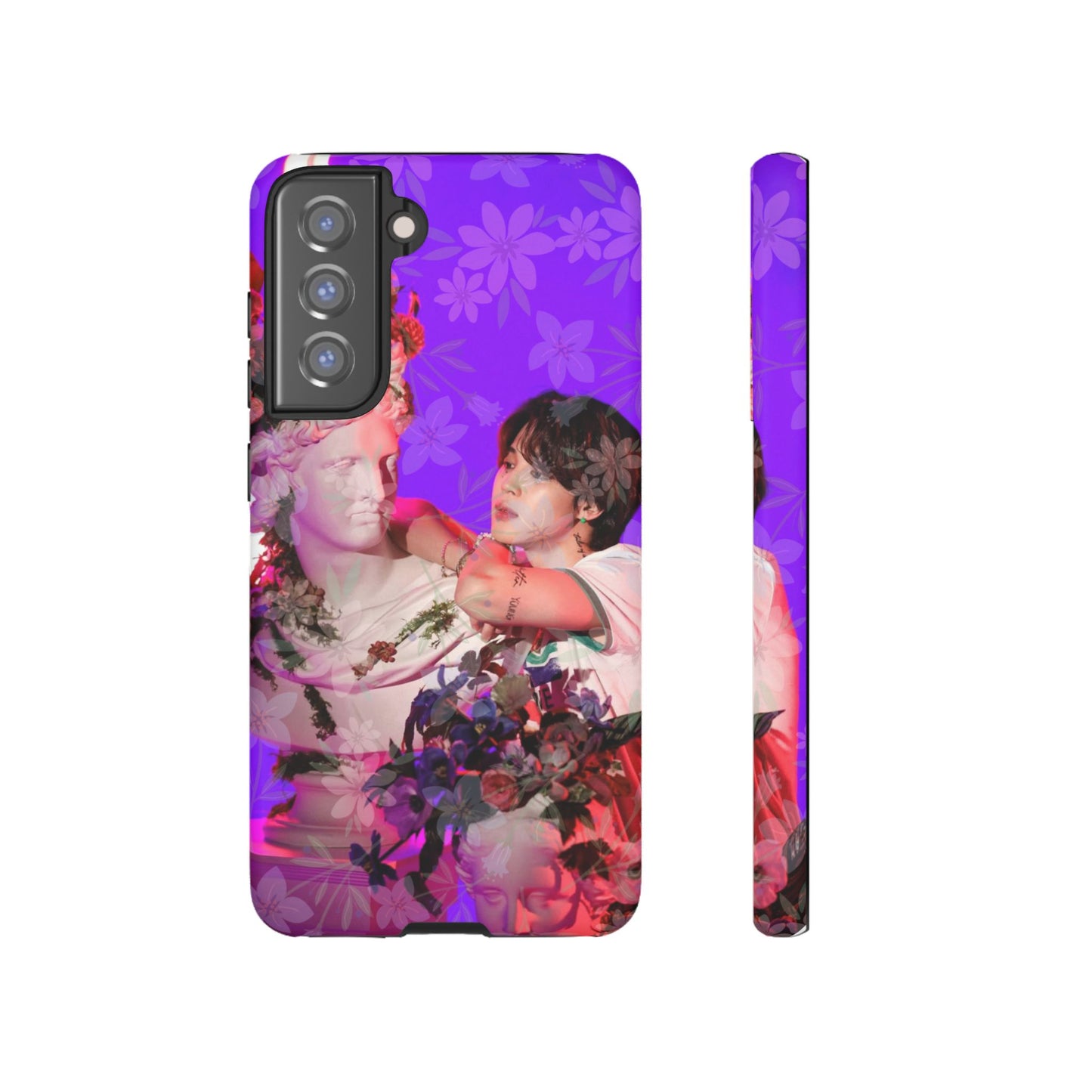 Park Jimin Phone Case — Retro Floral Phone Cover