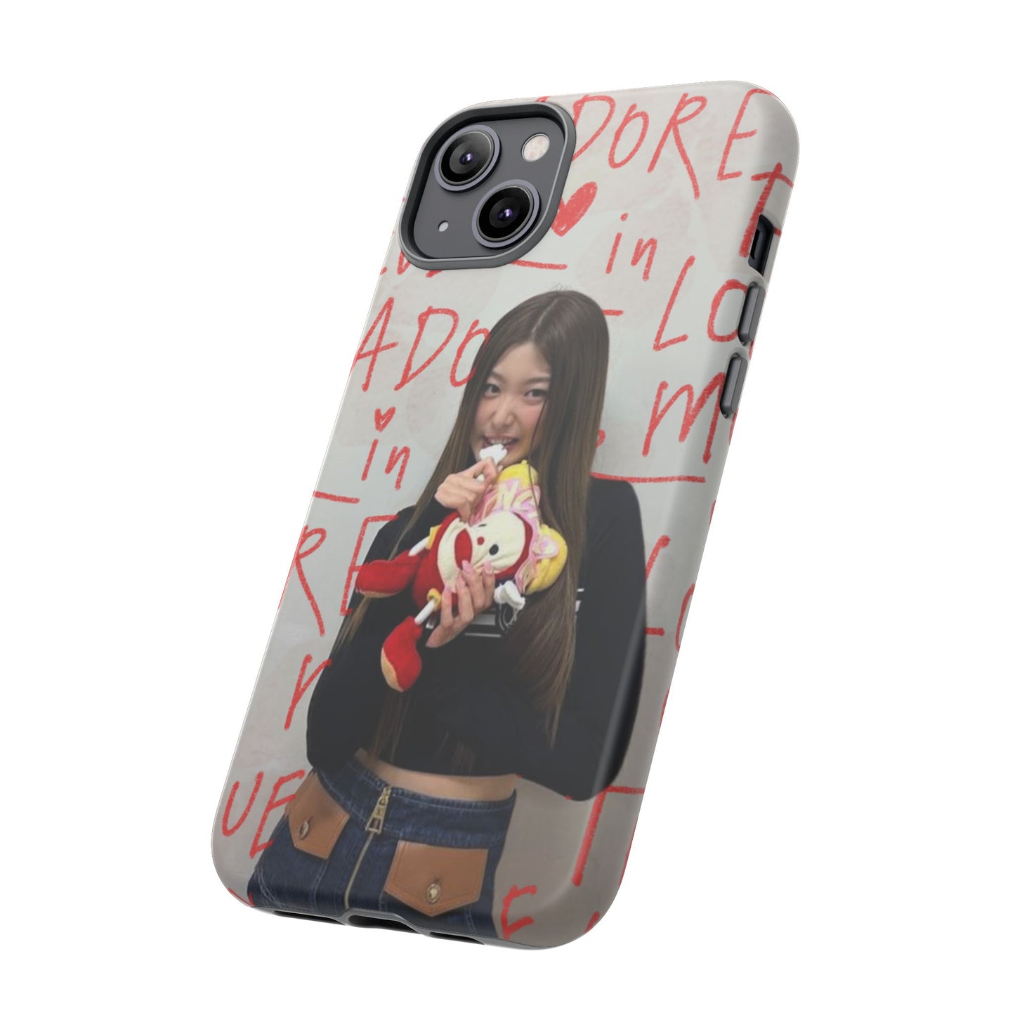Yoonchae Phone Case — Adore Graffiti Heart Background