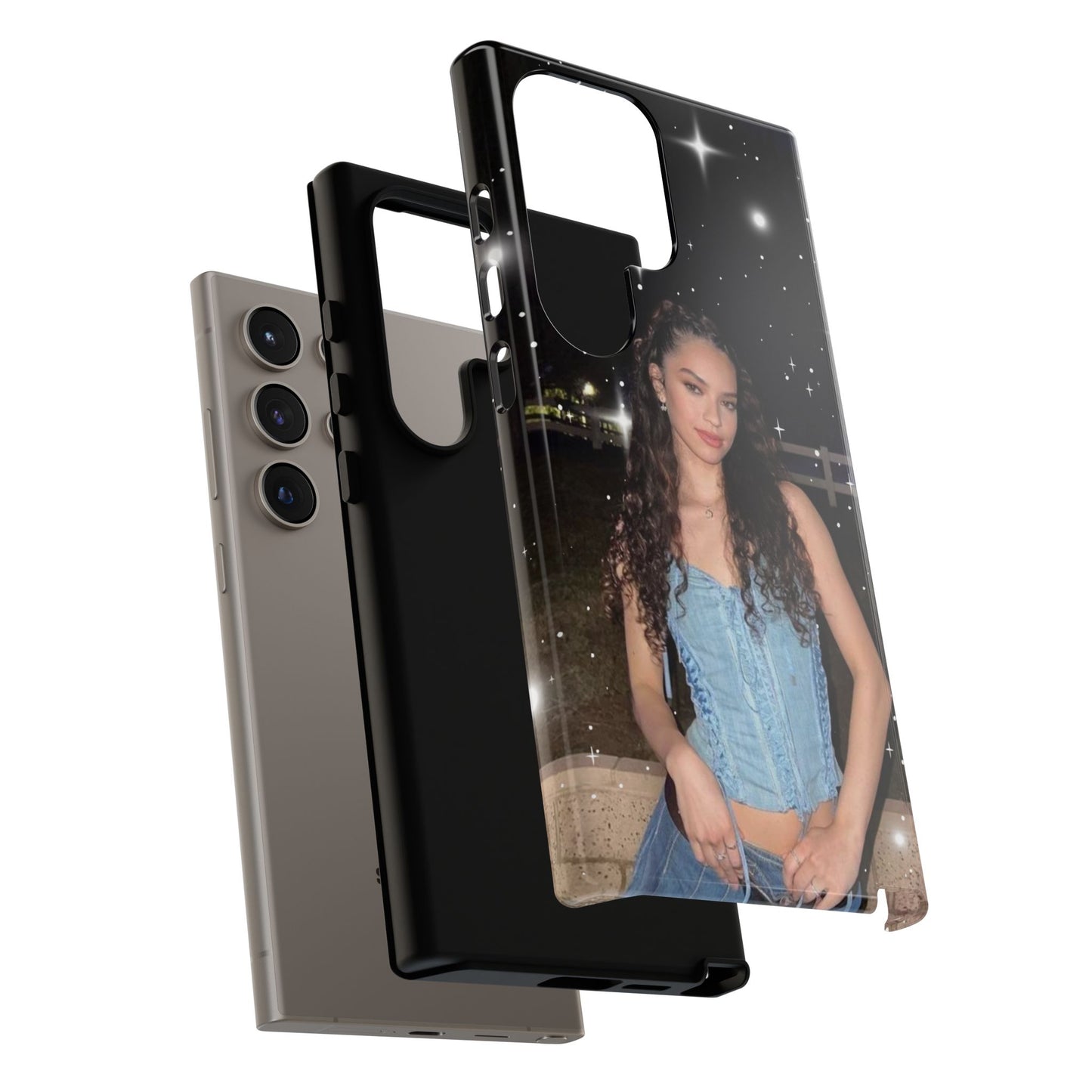 Daniela Phone Case — Glam Night Photo Sparkle Design