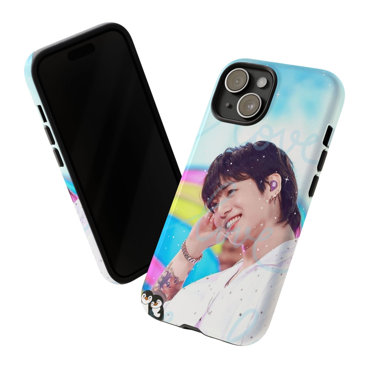Jungkook Phone Case - Love Rainbow Kpop Design