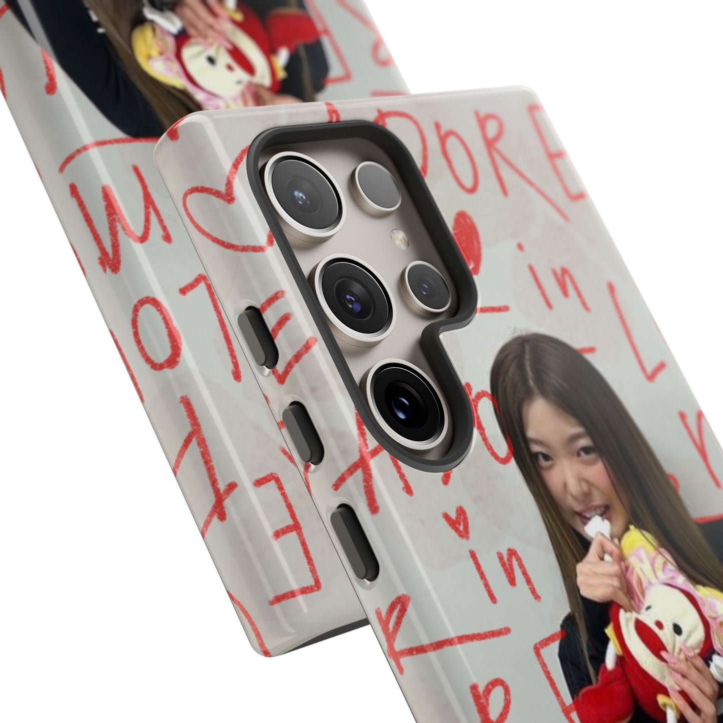 Yoonchae Phone Case — Adore Graffiti Heart Background