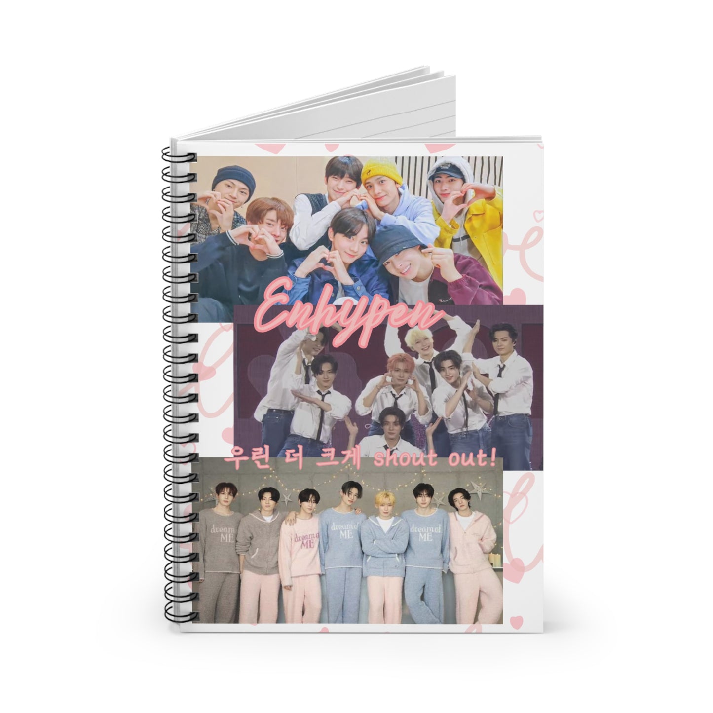 Enhypen Spiral Notebook — K-Pop Fan Journal (Ruled)
