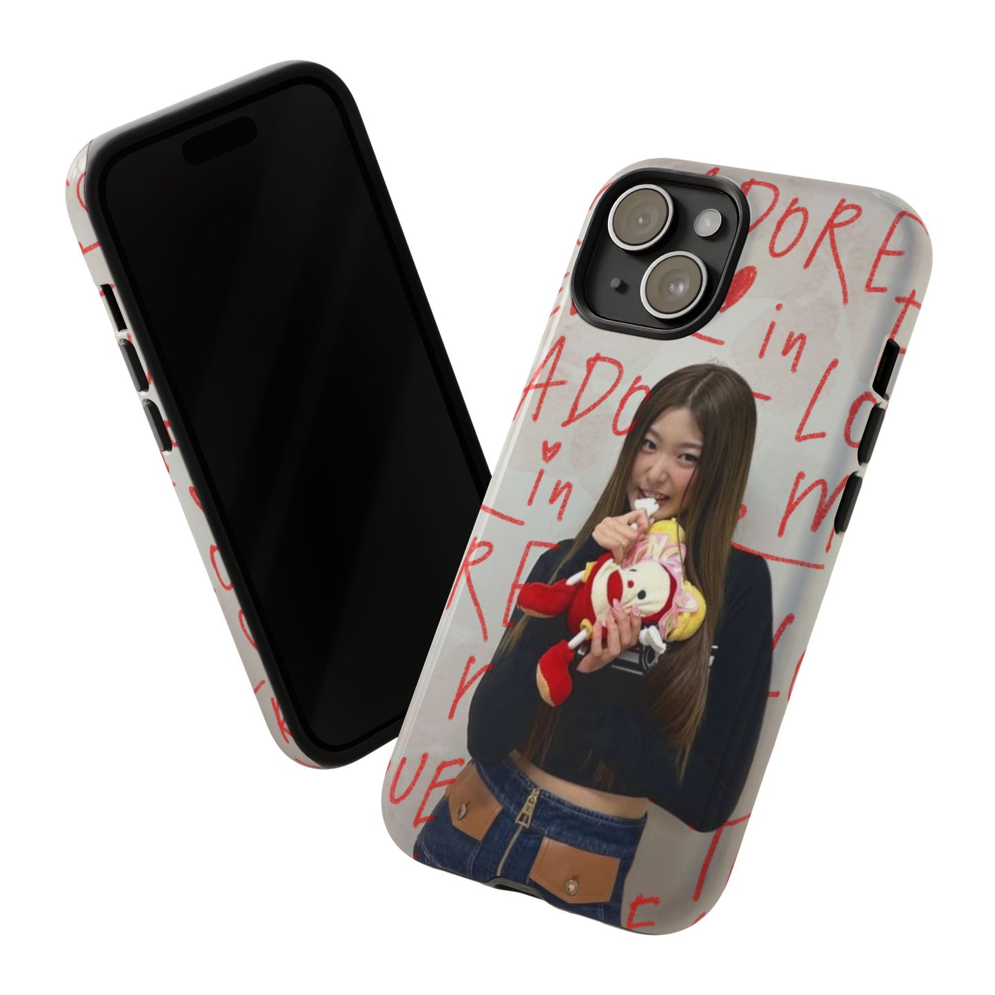 Yoonchae Phone Case — Adore Graffiti Heart Background