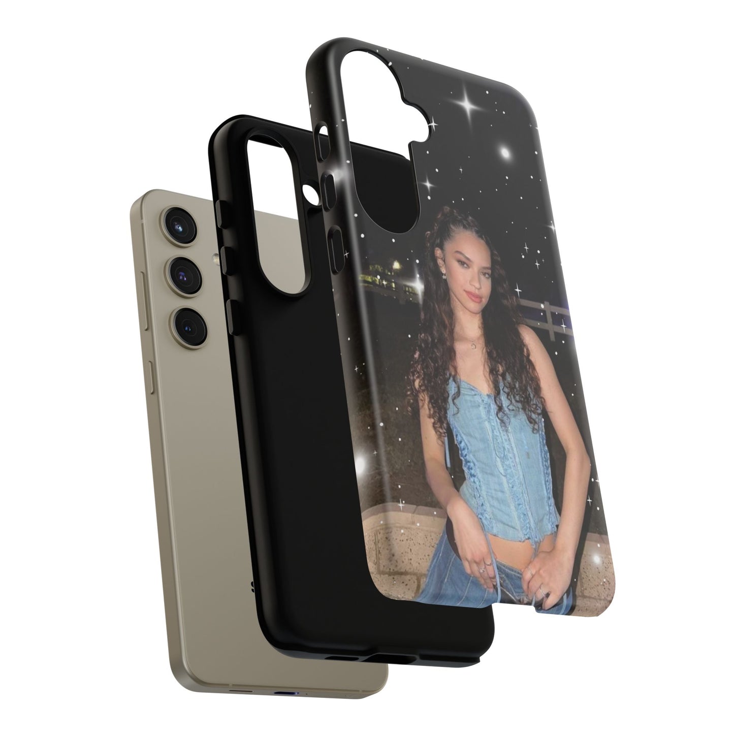 Daniela Phone Case — Glam Night Photo Sparkle Design