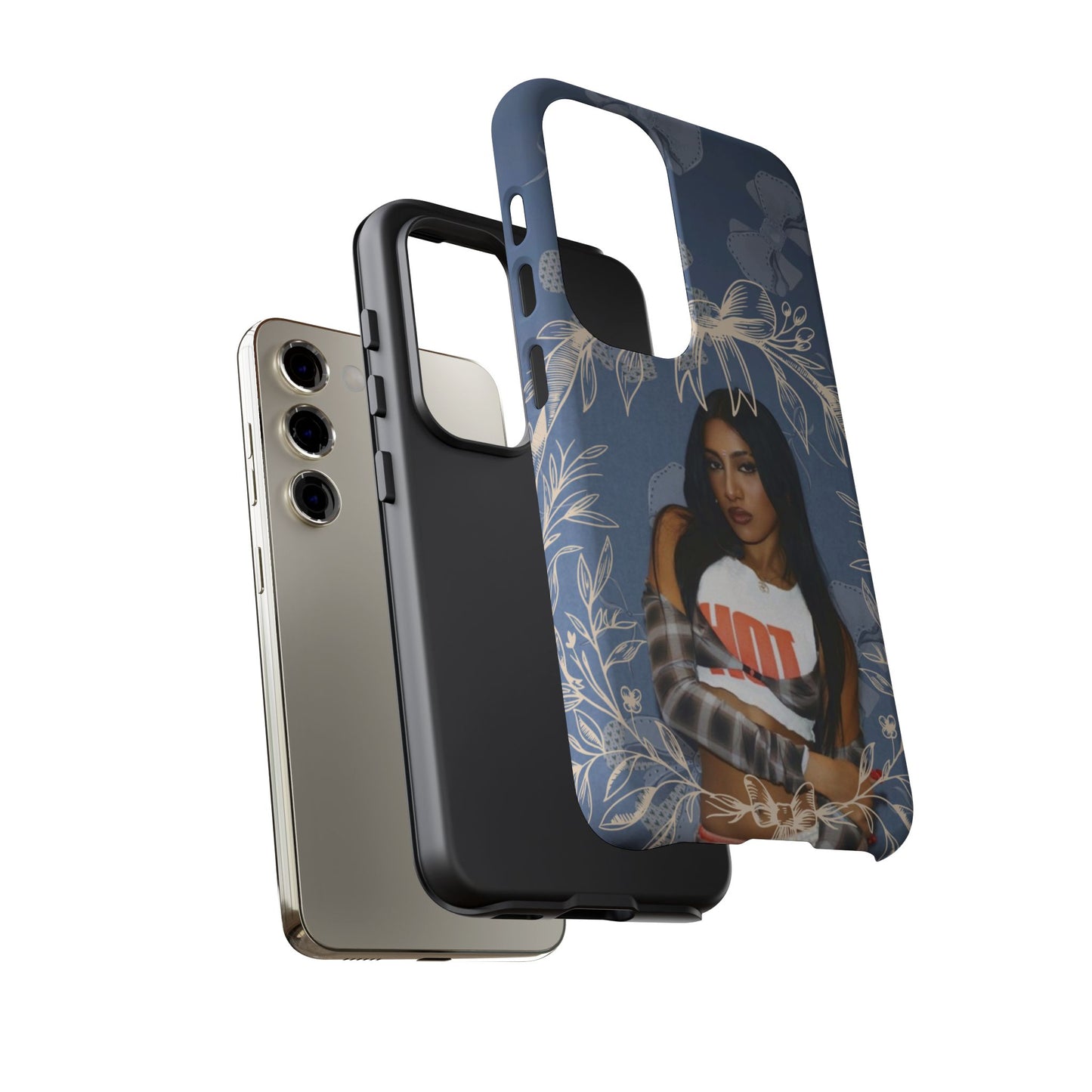 Lara Tough Phone Case — Protective Slim Case with Bow Wreath Design