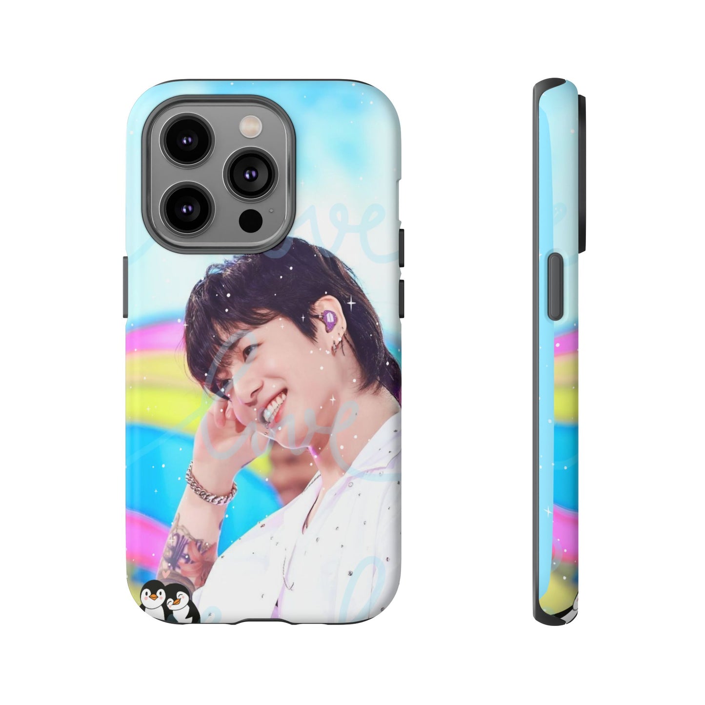 Jungkook Phone Case - Love Rainbow Kpop Design