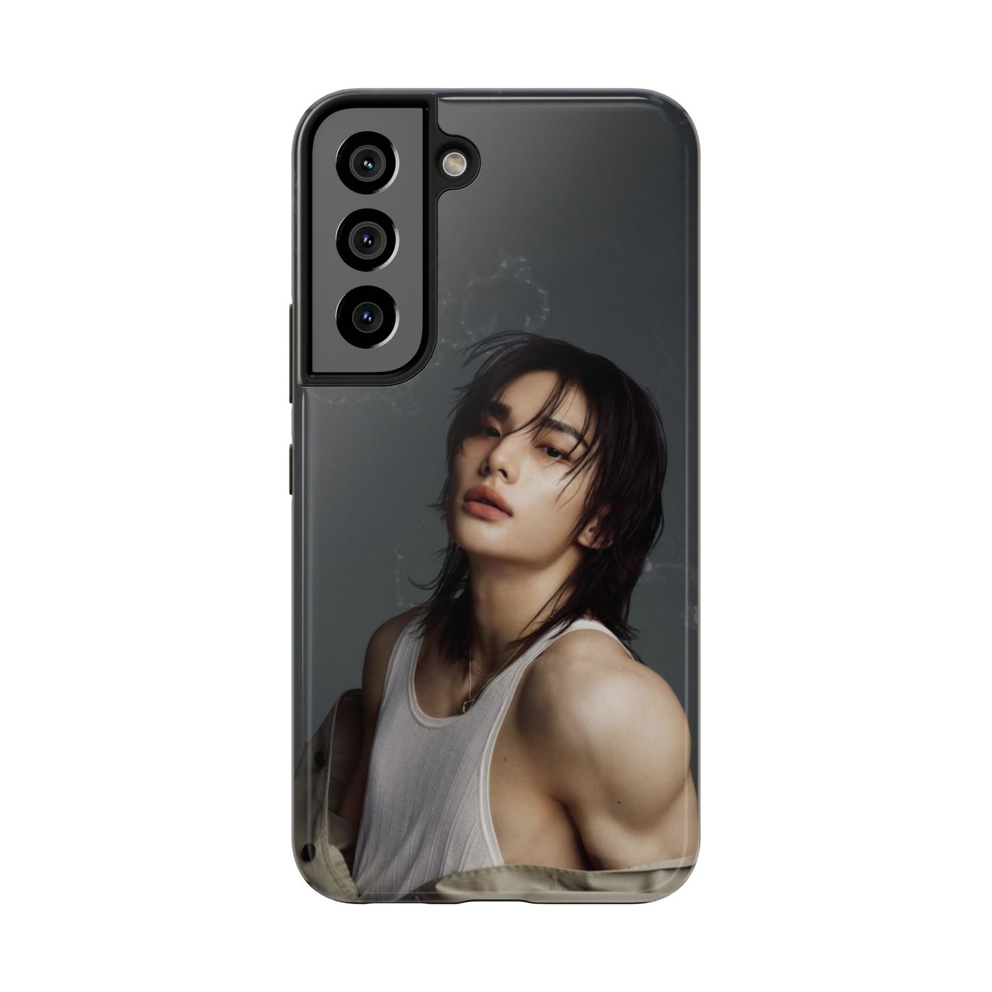 Hyunjin Tough Phone Case — Moody Portrait Slim Protective Case