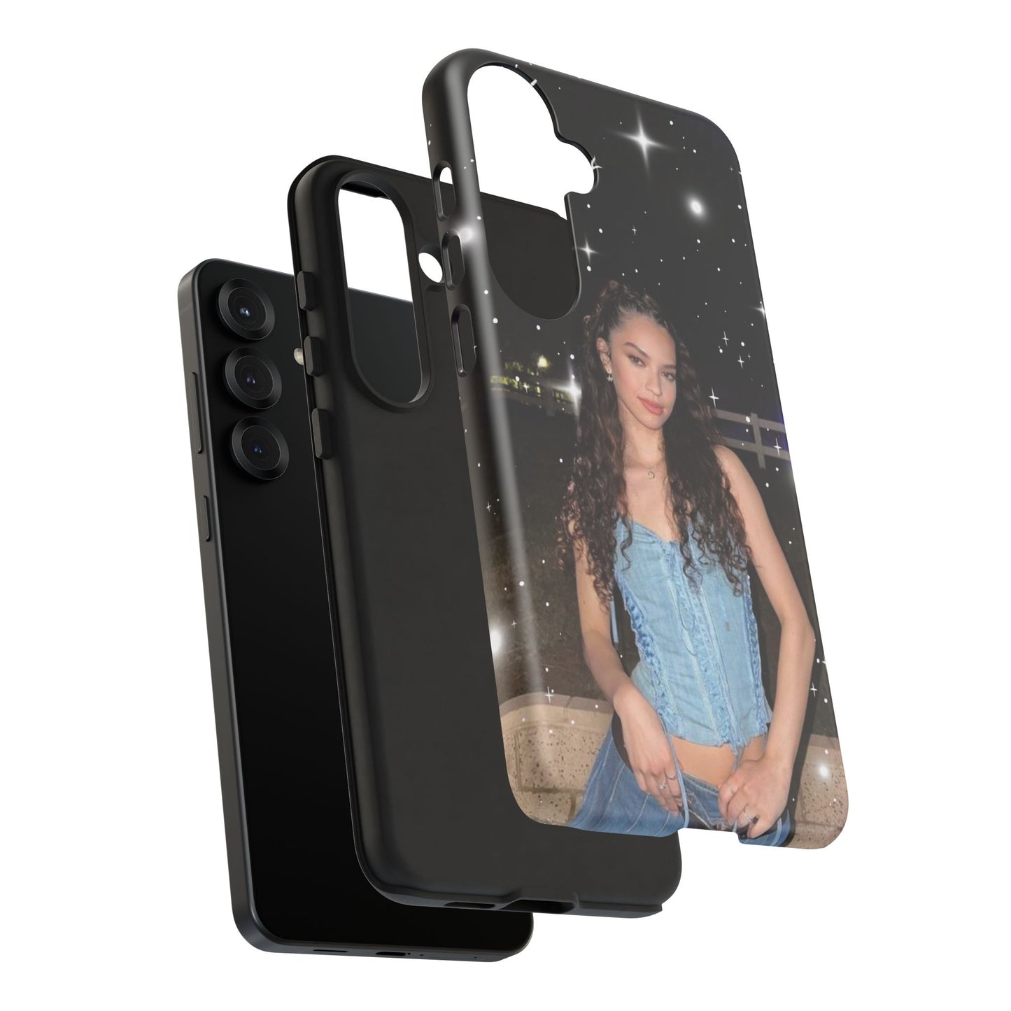 Daniela Phone Case — Glam Night Photo Sparkle Design