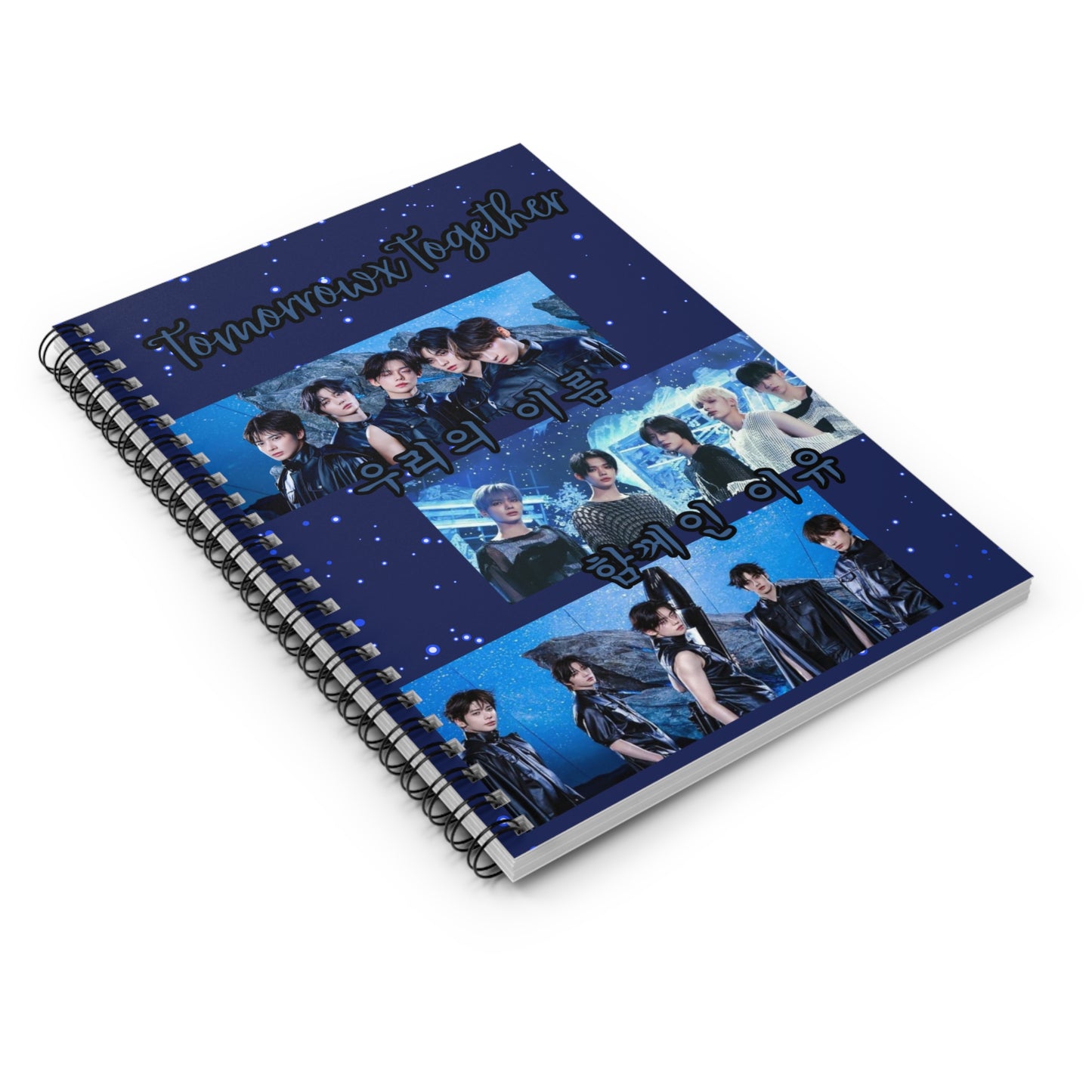 K-Pop Themed Spiral Notebook - Tomorrow X Together Design