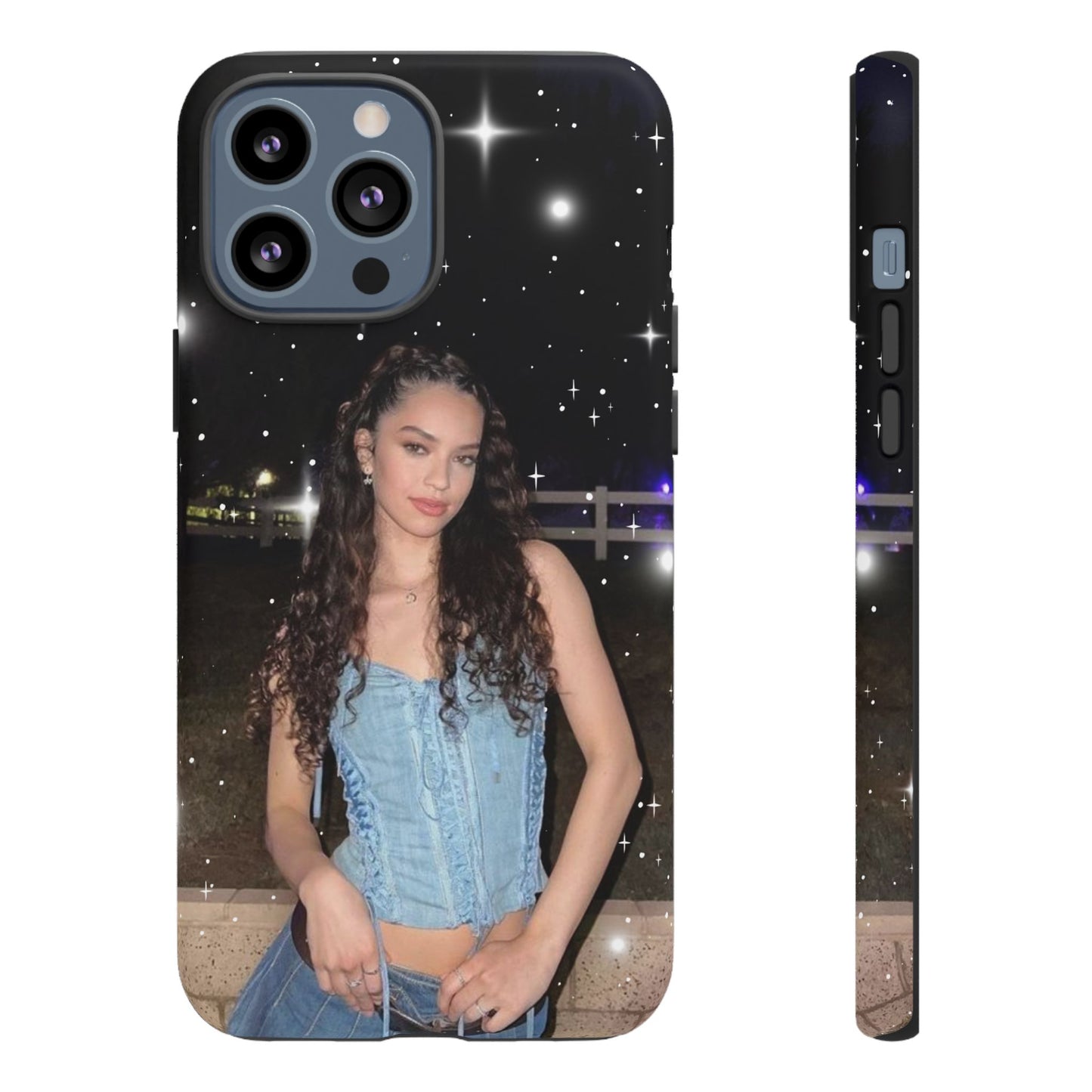 Daniela Phone Case — Glam Night Photo Sparkle Design