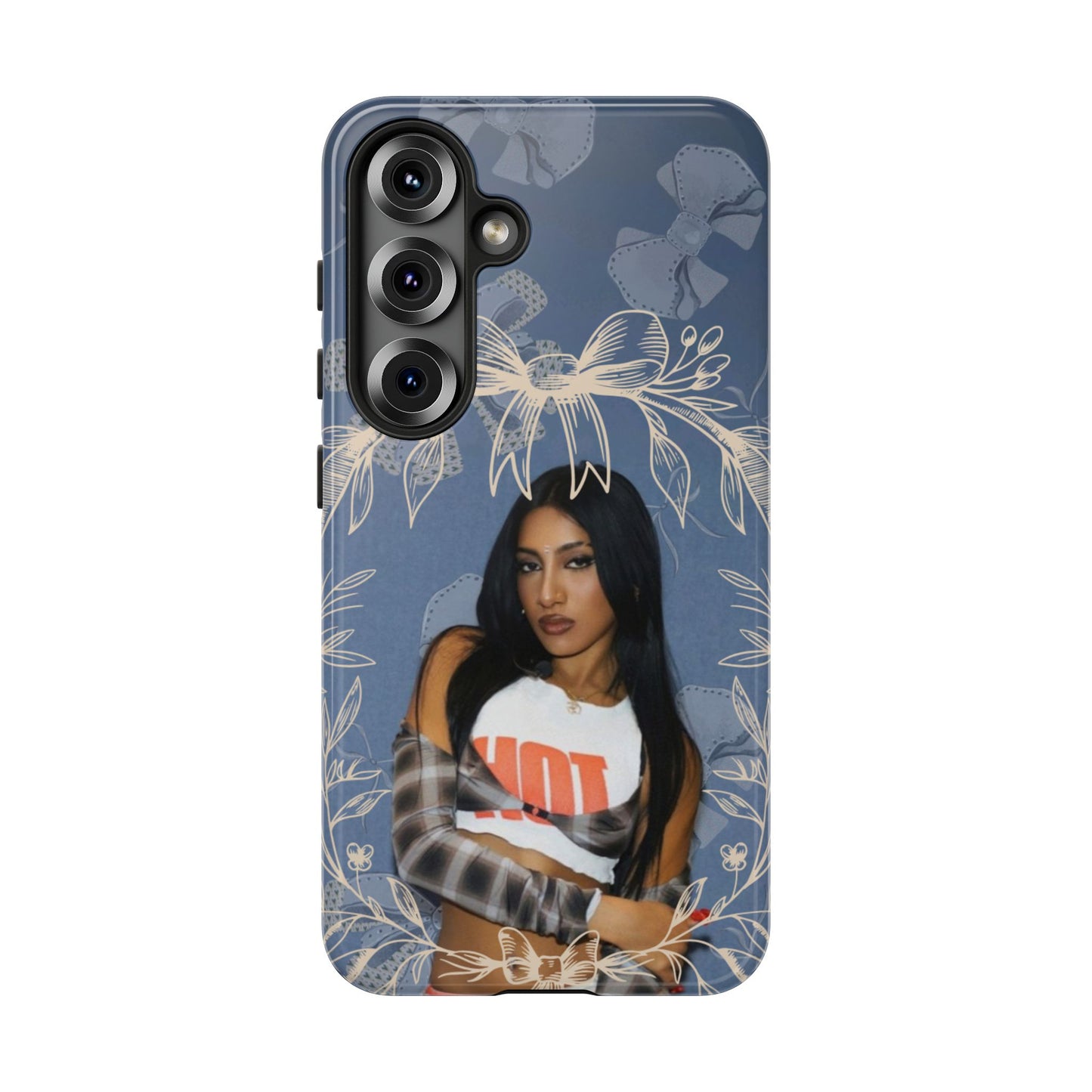 Lara Tough Phone Case — Protective Slim Case with Bow Wreath Design