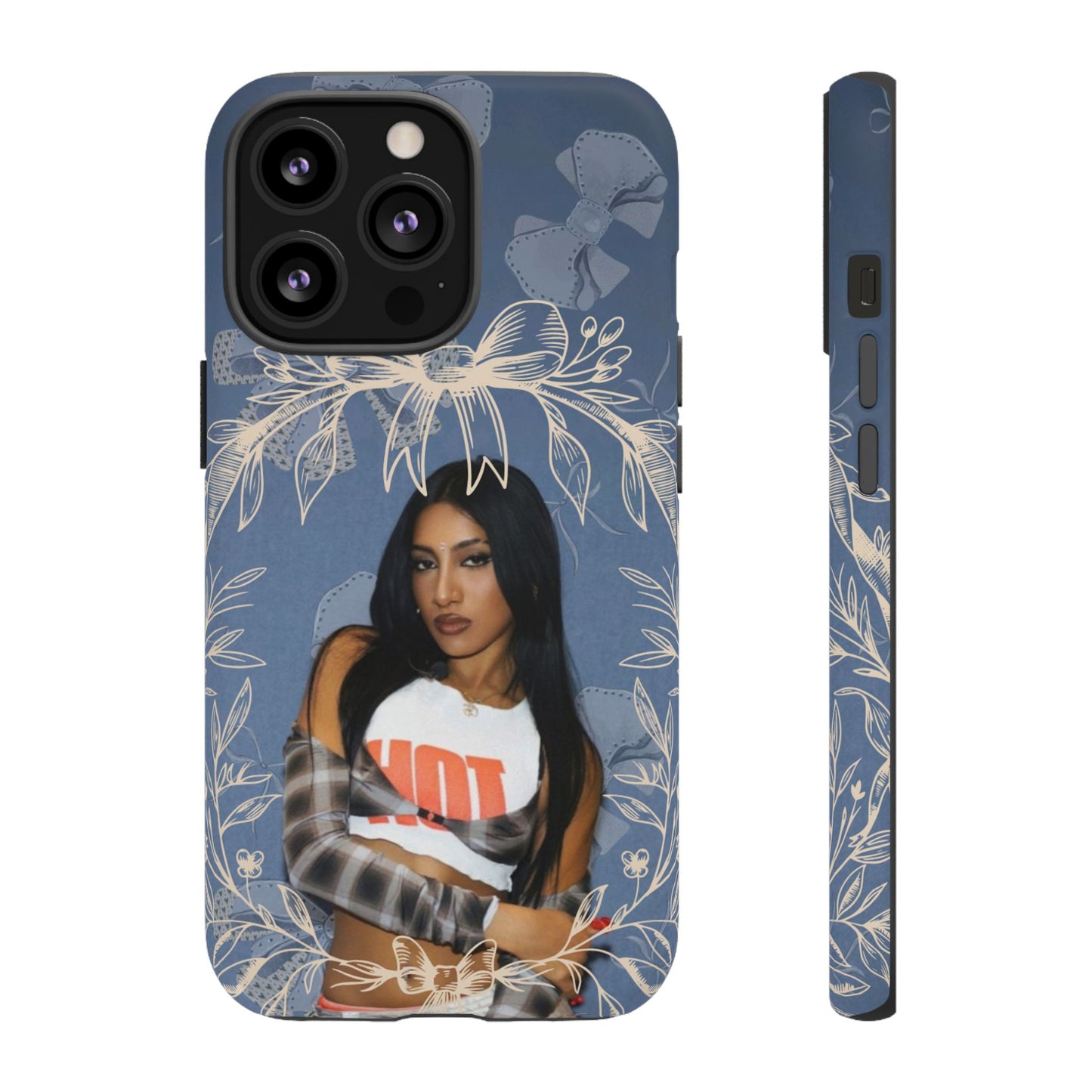 Lara Tough Phone Case — Protective Slim Case with Bow Wreath Design