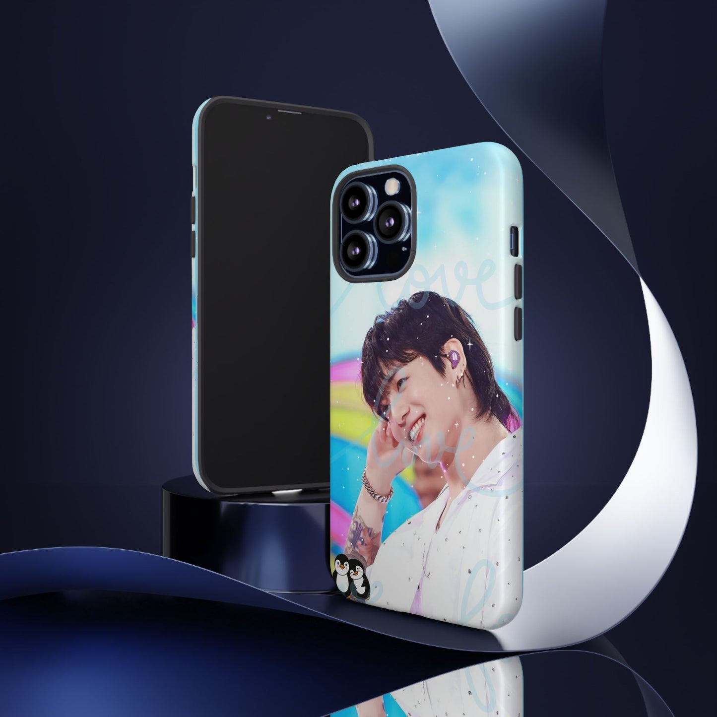Jungkook Phone Case - Love Rainbow Kpop Design