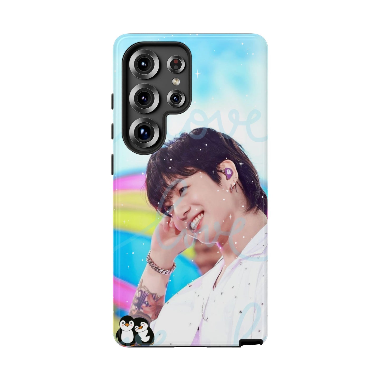 Jungkook Phone Case - Love Rainbow Kpop Design