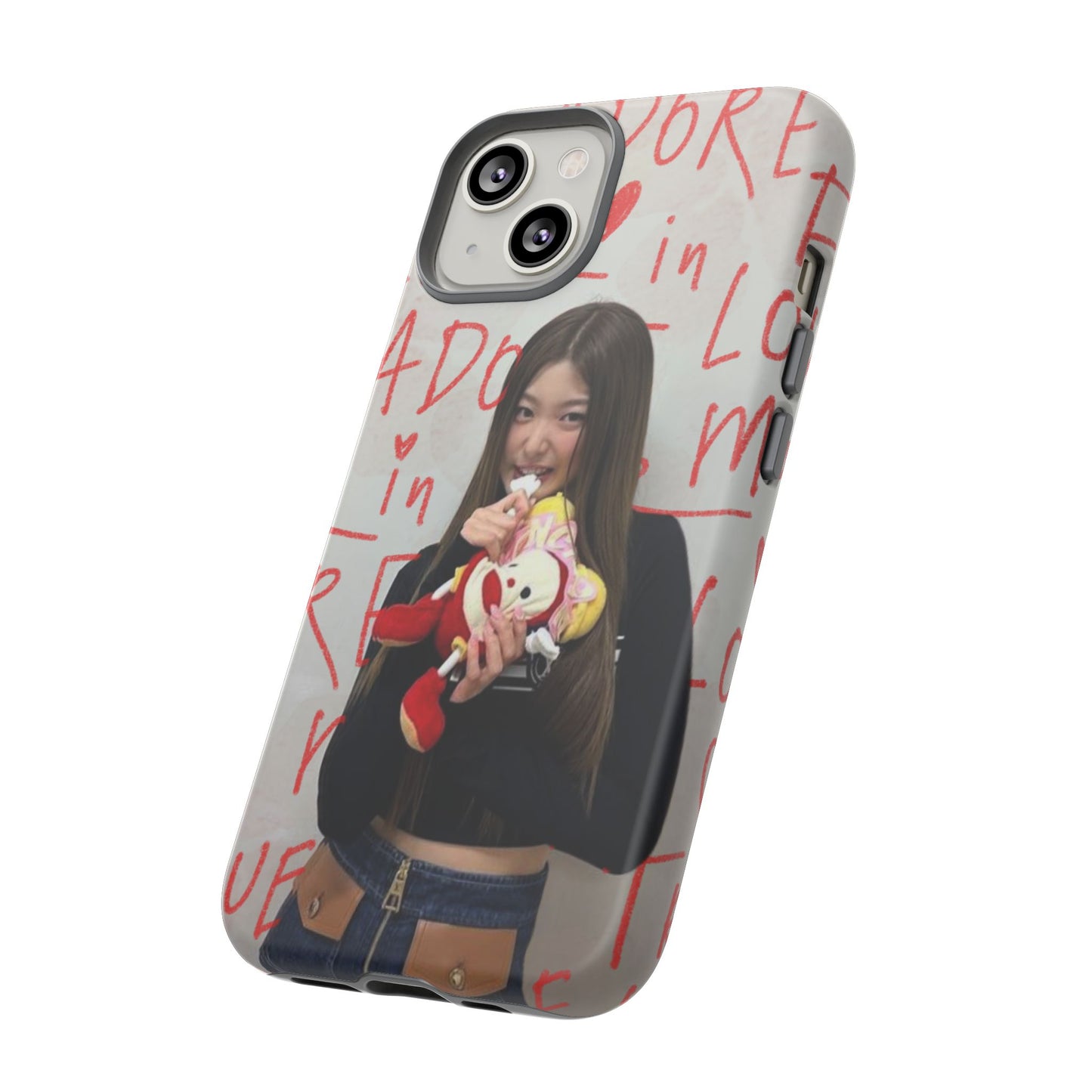 Yoonchae Phone Case — Adore Graffiti Heart Background