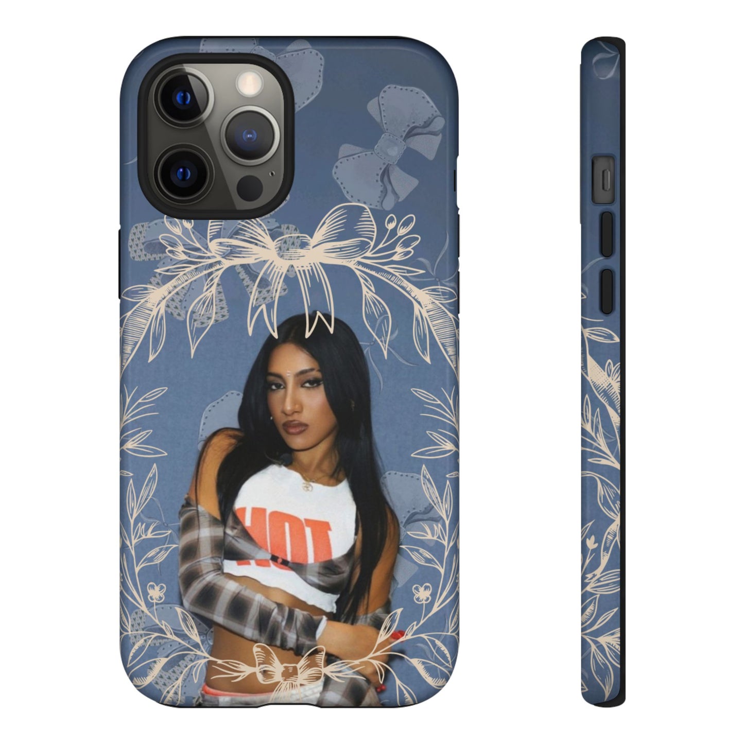 Lara Tough Phone Case — Protective Slim Case with Bow Wreath Design