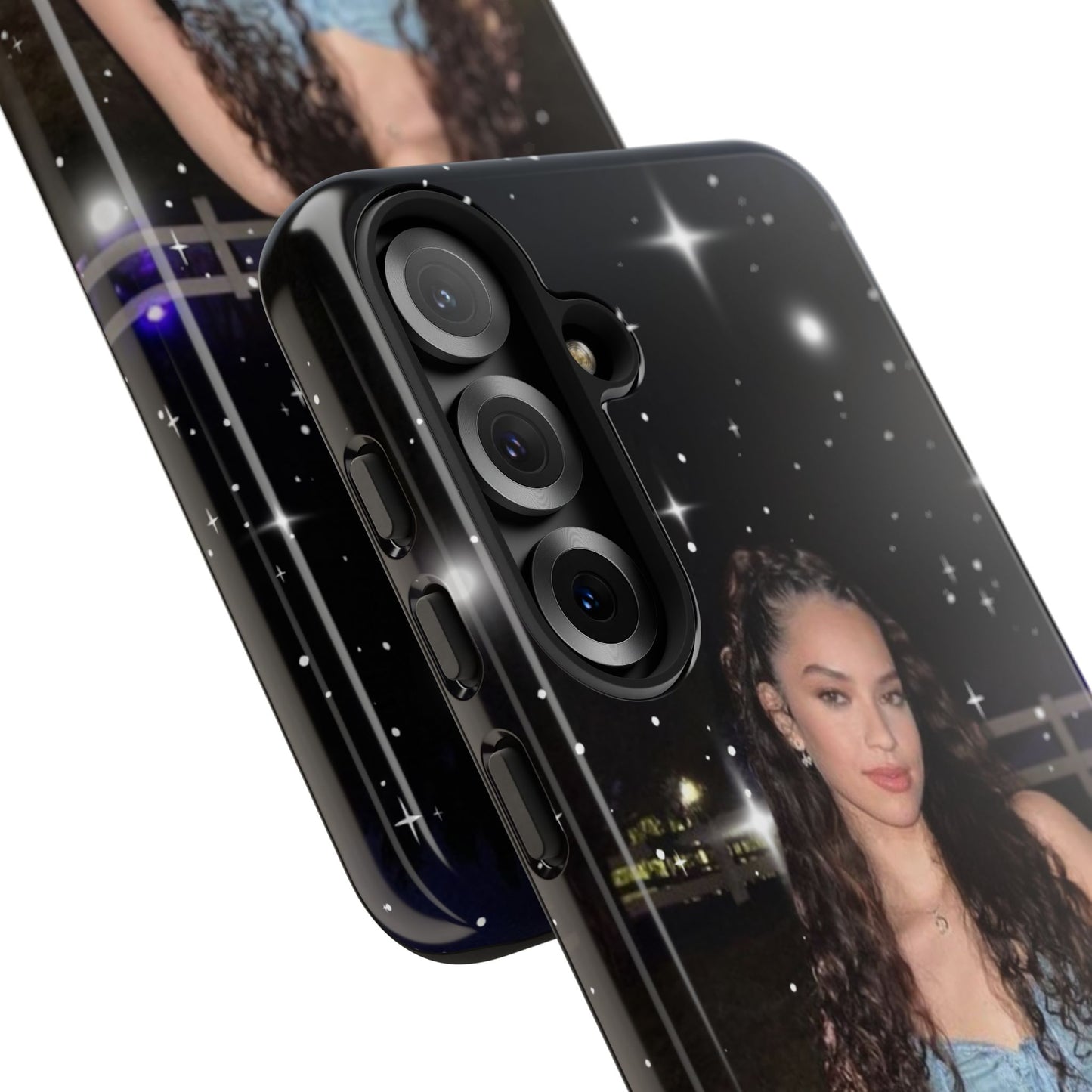 Daniela Phone Case — Glam Night Photo Sparkle Design