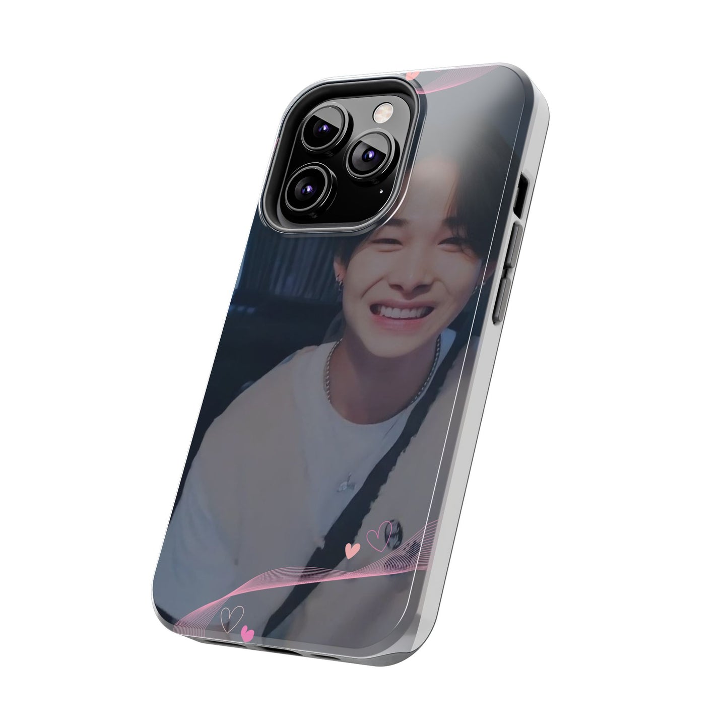 Customizable Phone Case, Cute Phone Cover, Gifts for Teens, Personalized Accessories, Trendy Phone Protection, Heart Design