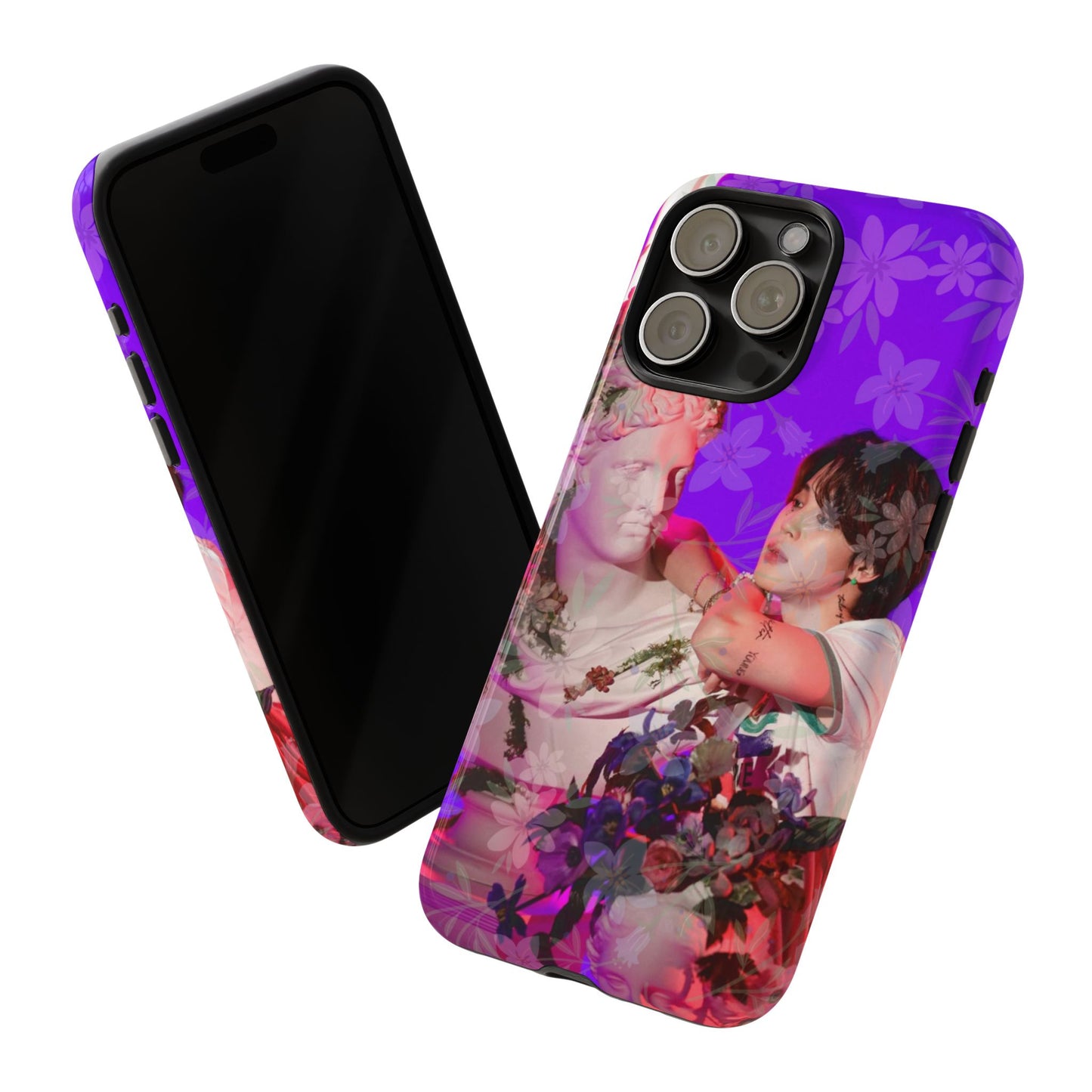 Park Jimin Phone Case — Retro Floral Phone Cover