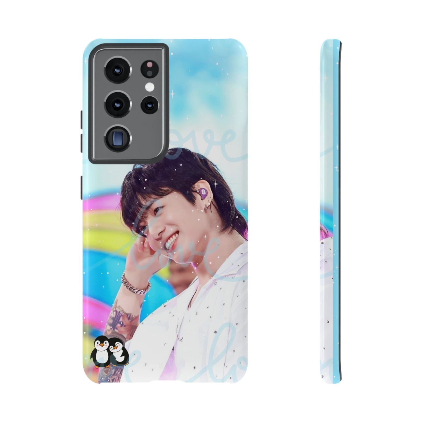 Jungkook Phone Case - Love Rainbow Kpop Design
