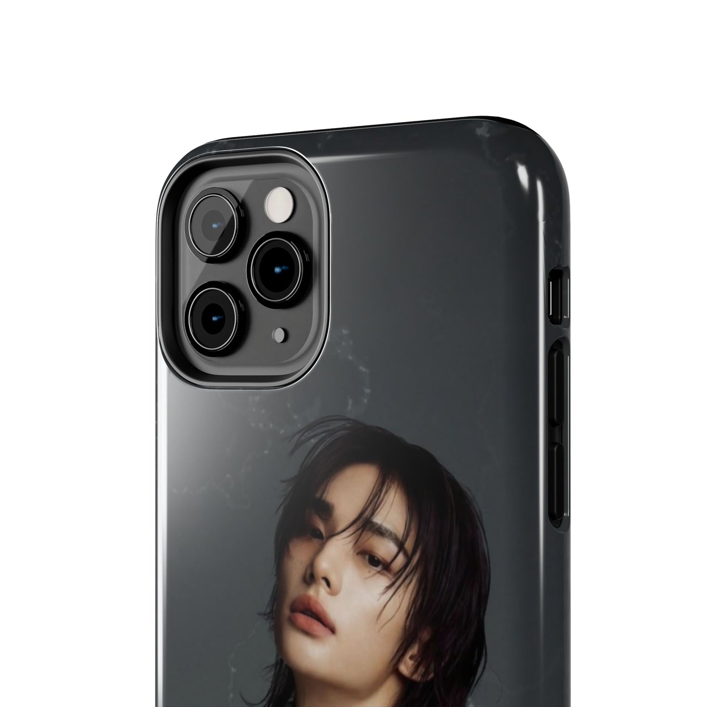 Hyunjin Tough Phone Case — Moody Portrait Slim Protective Case