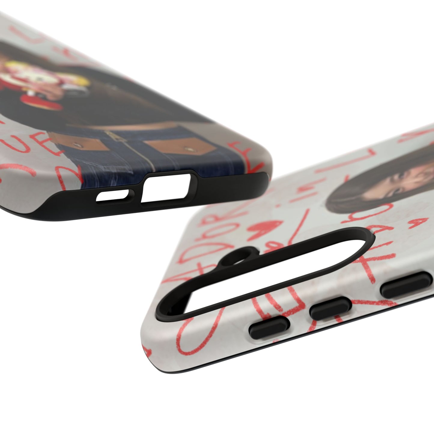 Yoonchae Phone Case — Adore Graffiti Heart Background