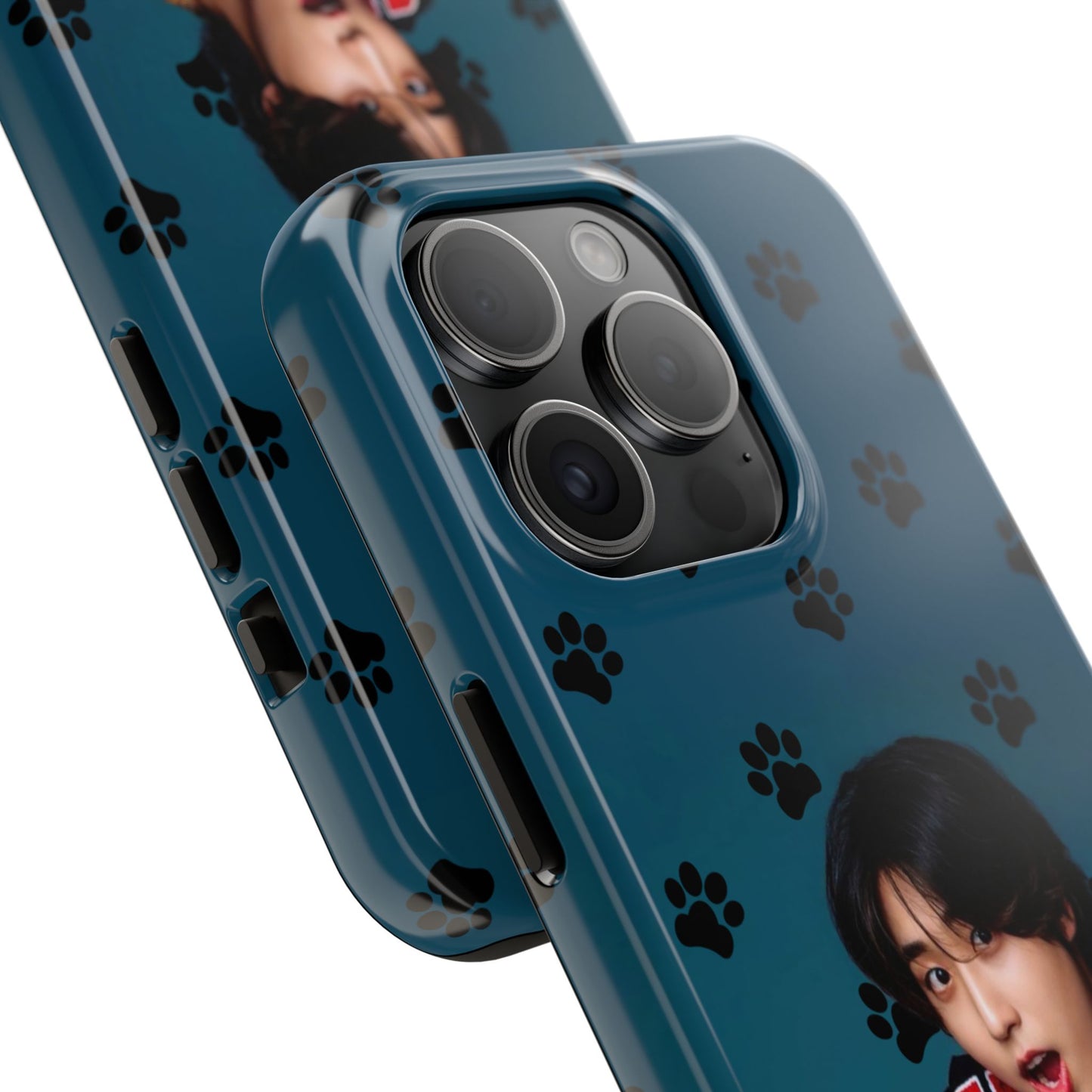 Han Jisung Paw Pattern Tough Phone Case — Photo Graphic Design