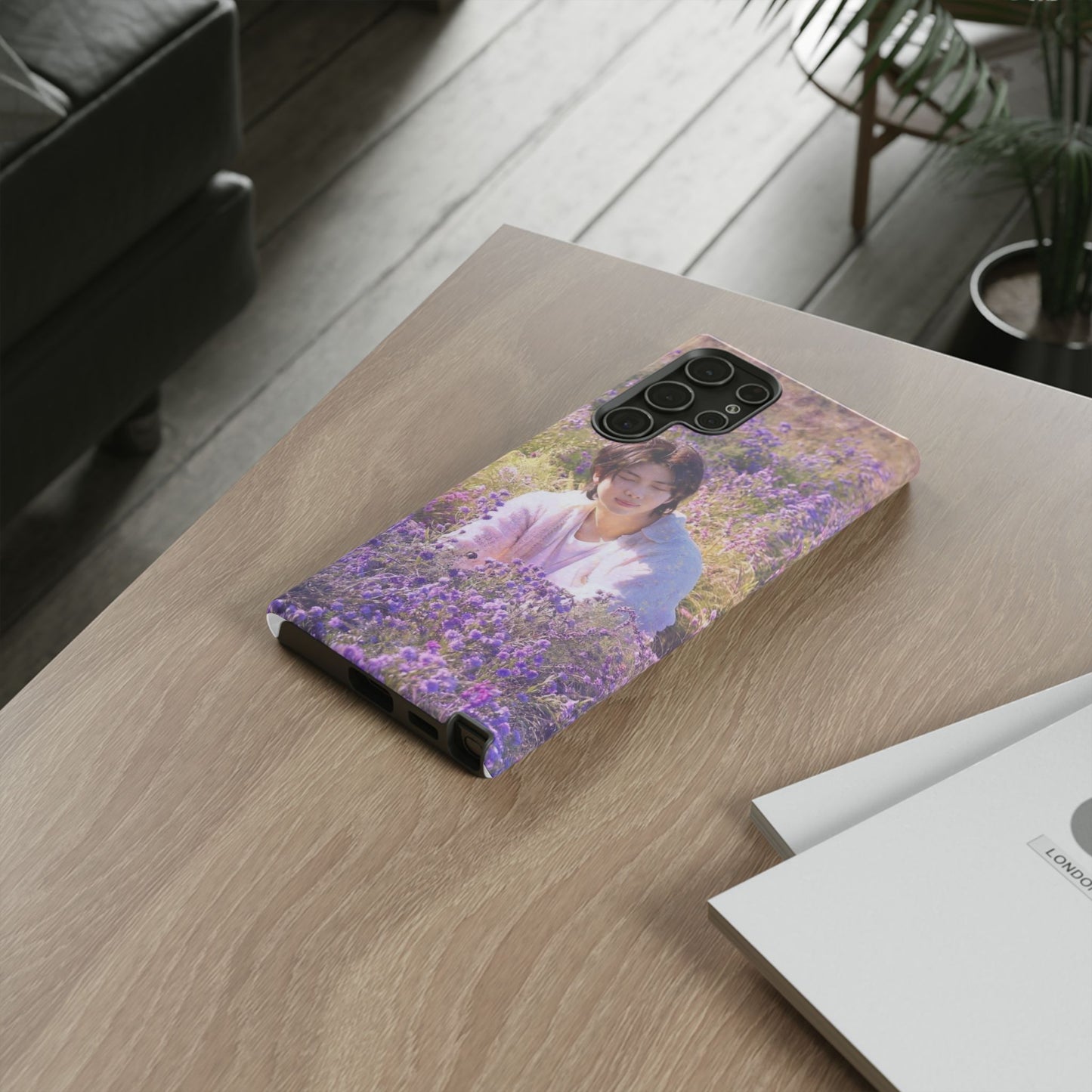 RM Floral Lavender Photo Phone Case