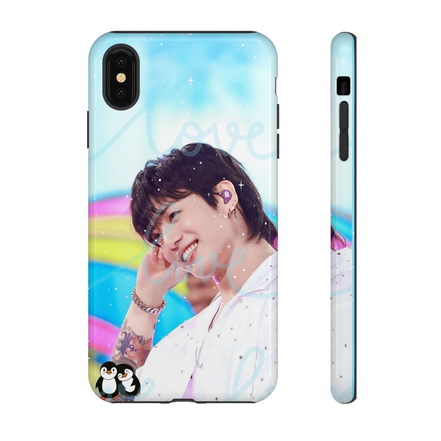 Jungkook Phone Case - Love Rainbow Kpop Design