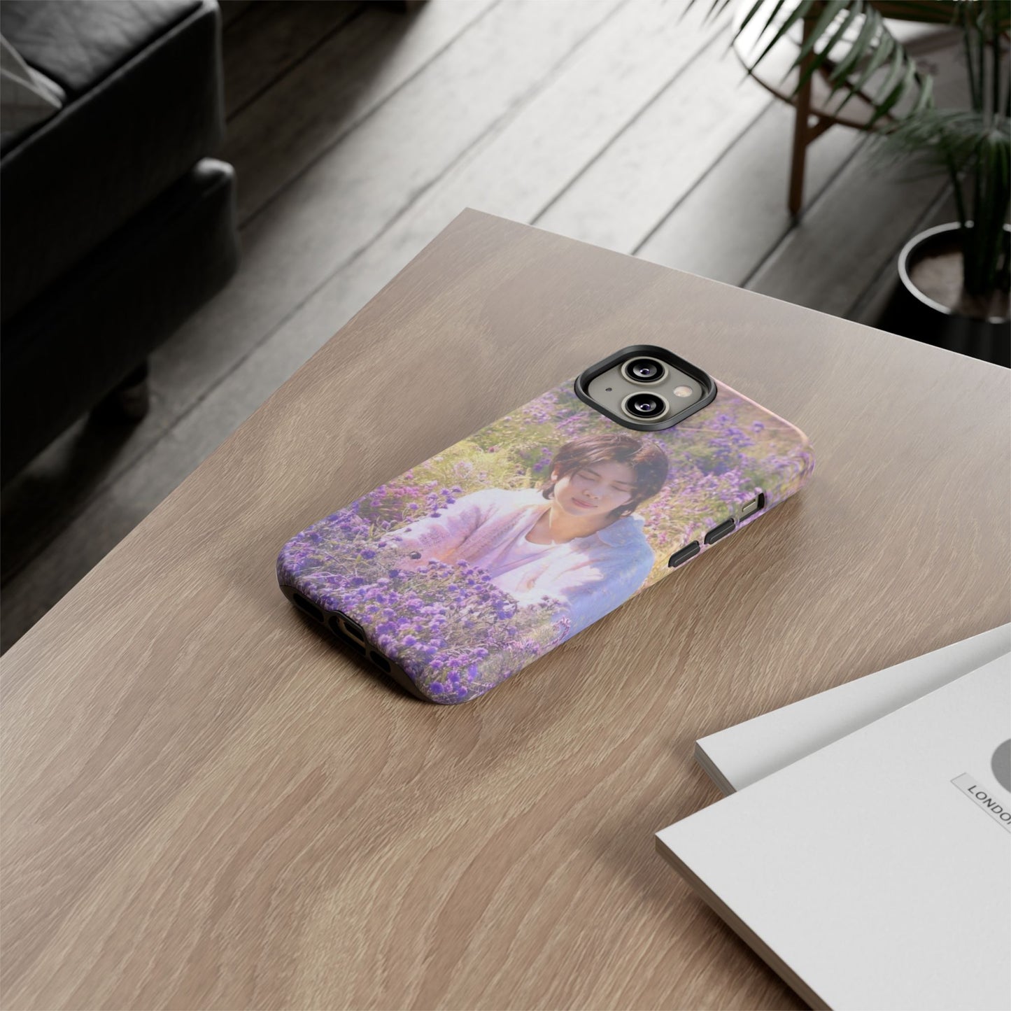 RM Floral Lavender Photo Phone Case