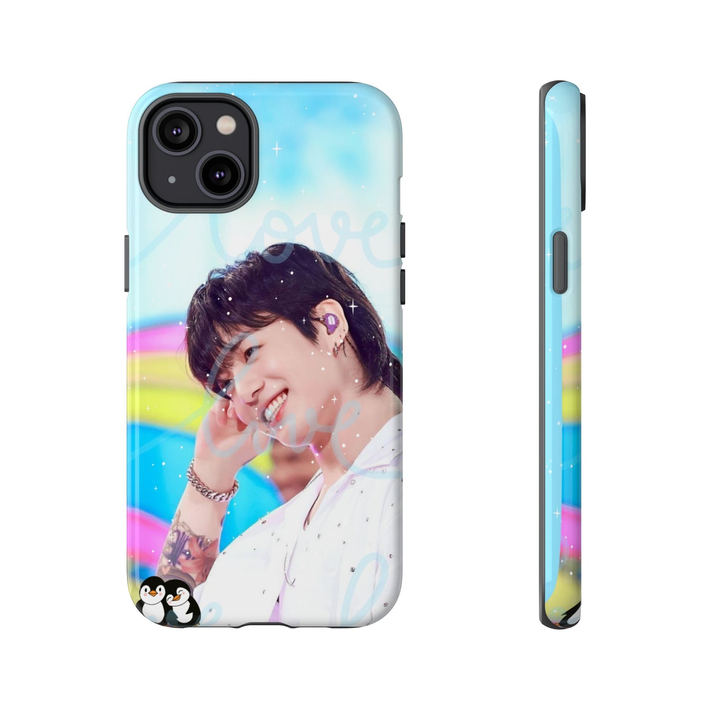 Jungkook Phone Case - Love Rainbow Kpop Design