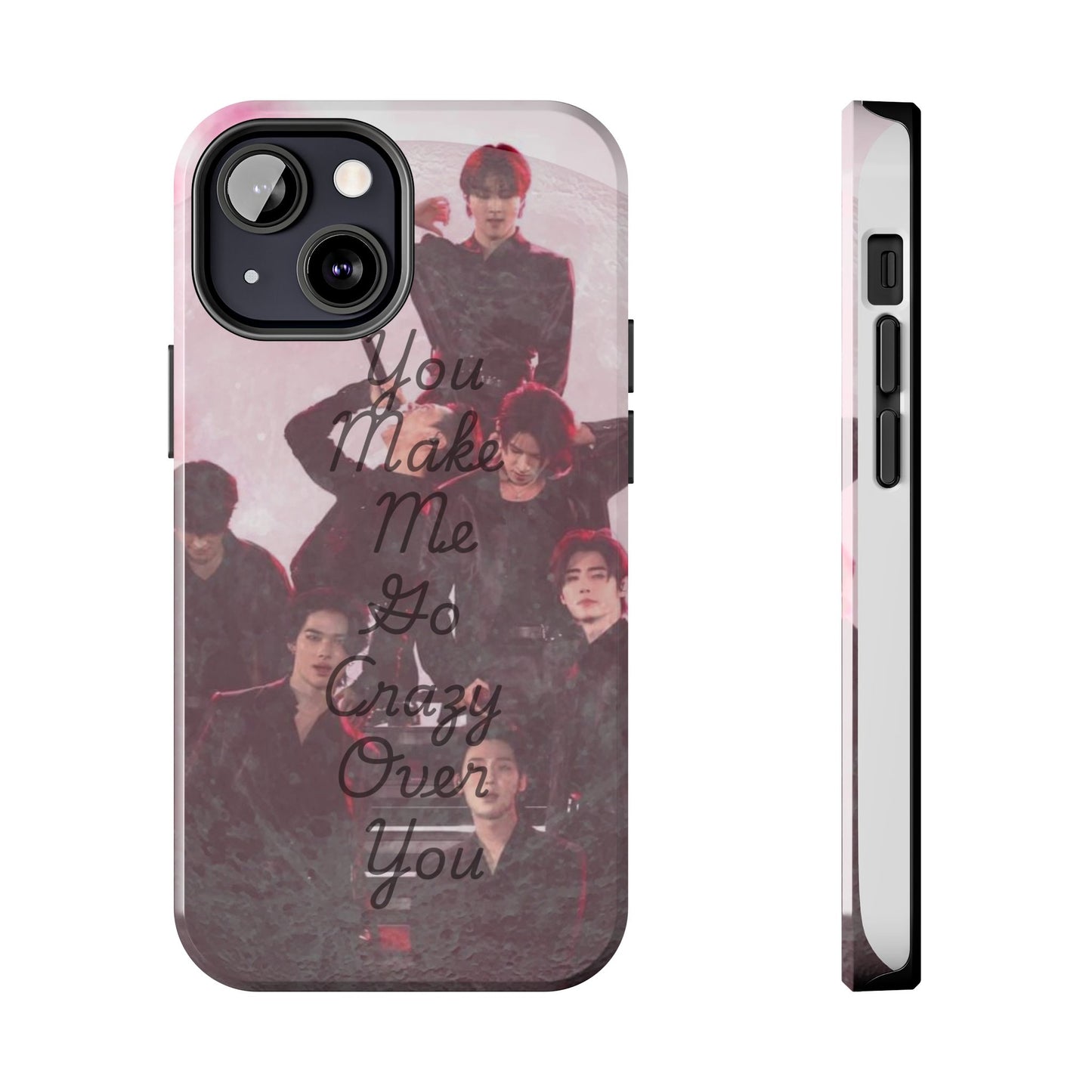 Enhypen Stylish Phone Case - You Make Me Go Crazy Over You, Durable Protection, Trendy Accessory, Gift for Friends