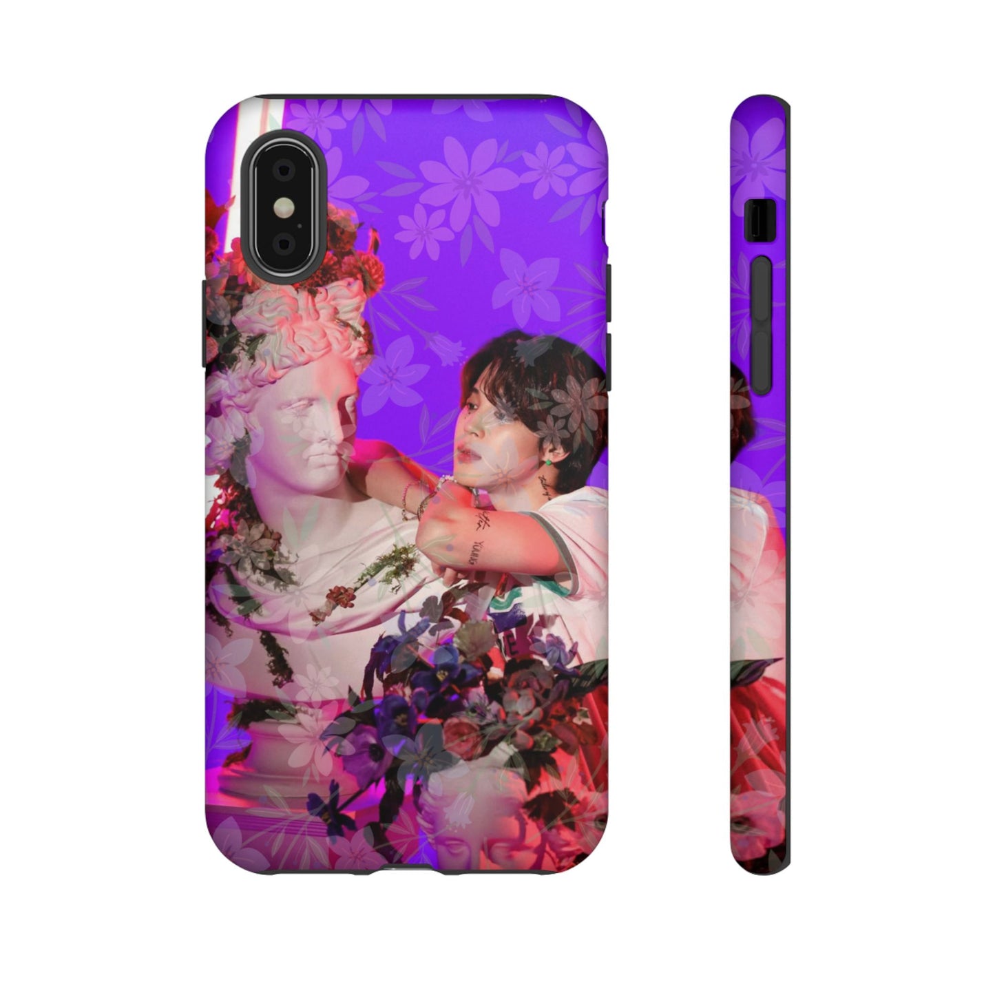 Park Jimin Phone Case — Retro Floral Phone Cover