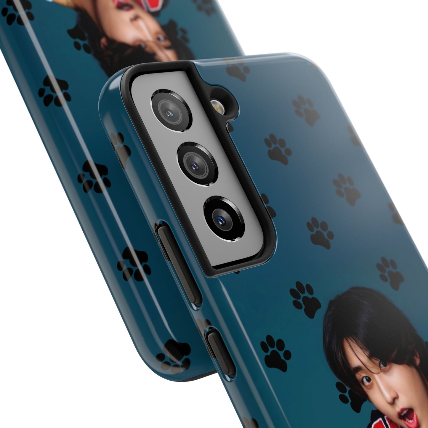 Han Jisung Paw Pattern Tough Phone Case — Photo Graphic Design