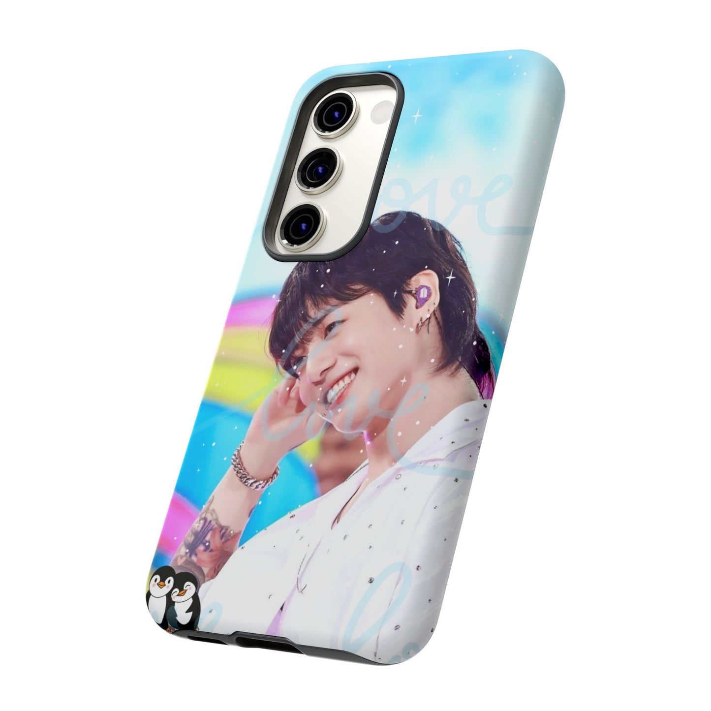 Jungkook Phone Case - Love Rainbow Kpop Design