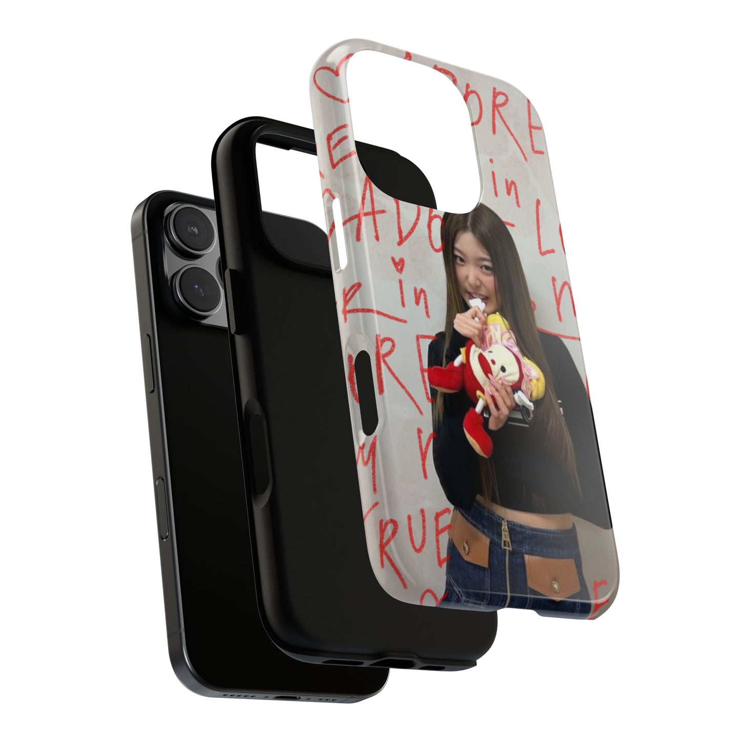 Yoonchae Phone Case — Adore Graffiti Heart Background