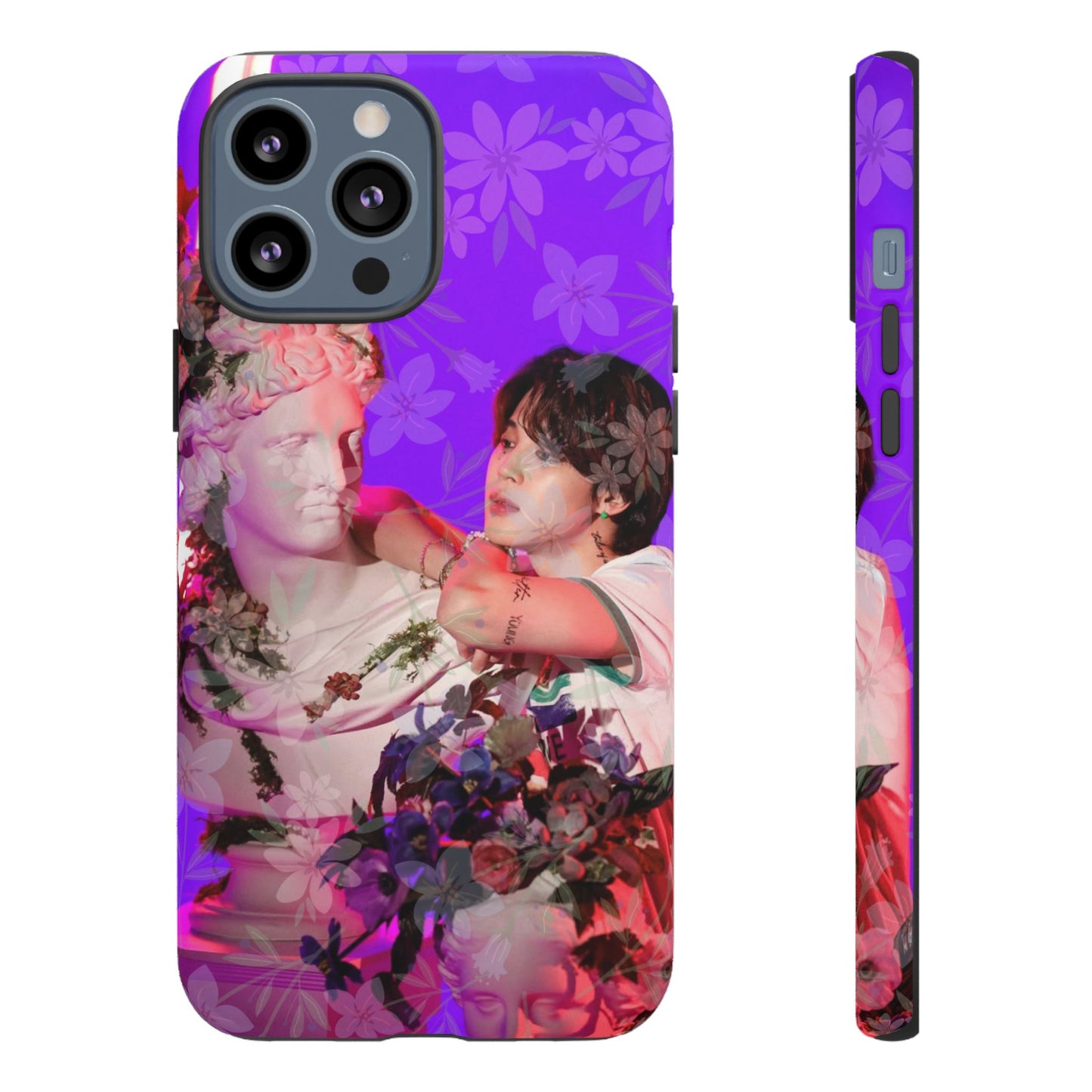 Park Jimin Phone Case — Retro Floral Phone Cover