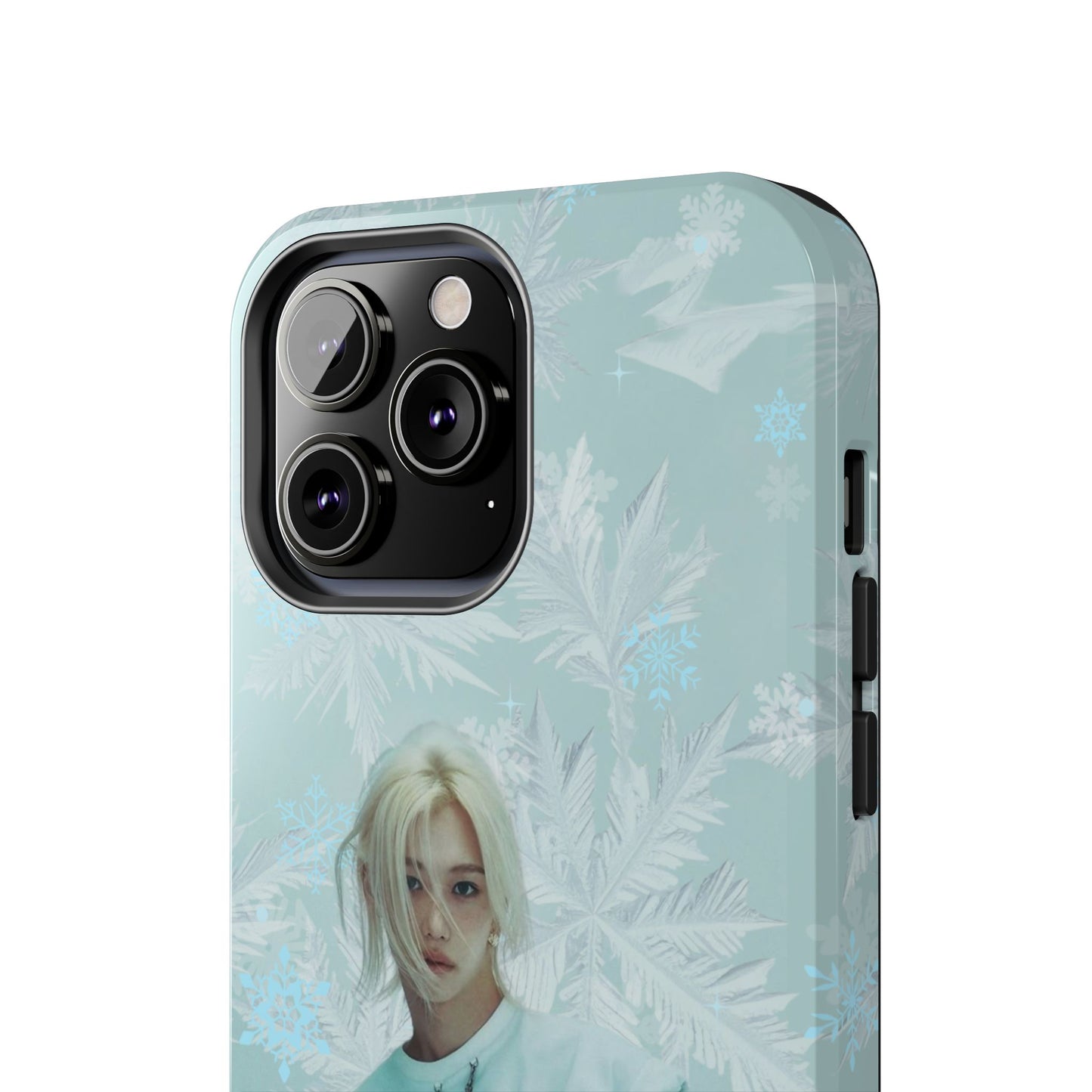 Lee Felix Tough Phone Case — Pastel K-Pop Idol Floral Armor