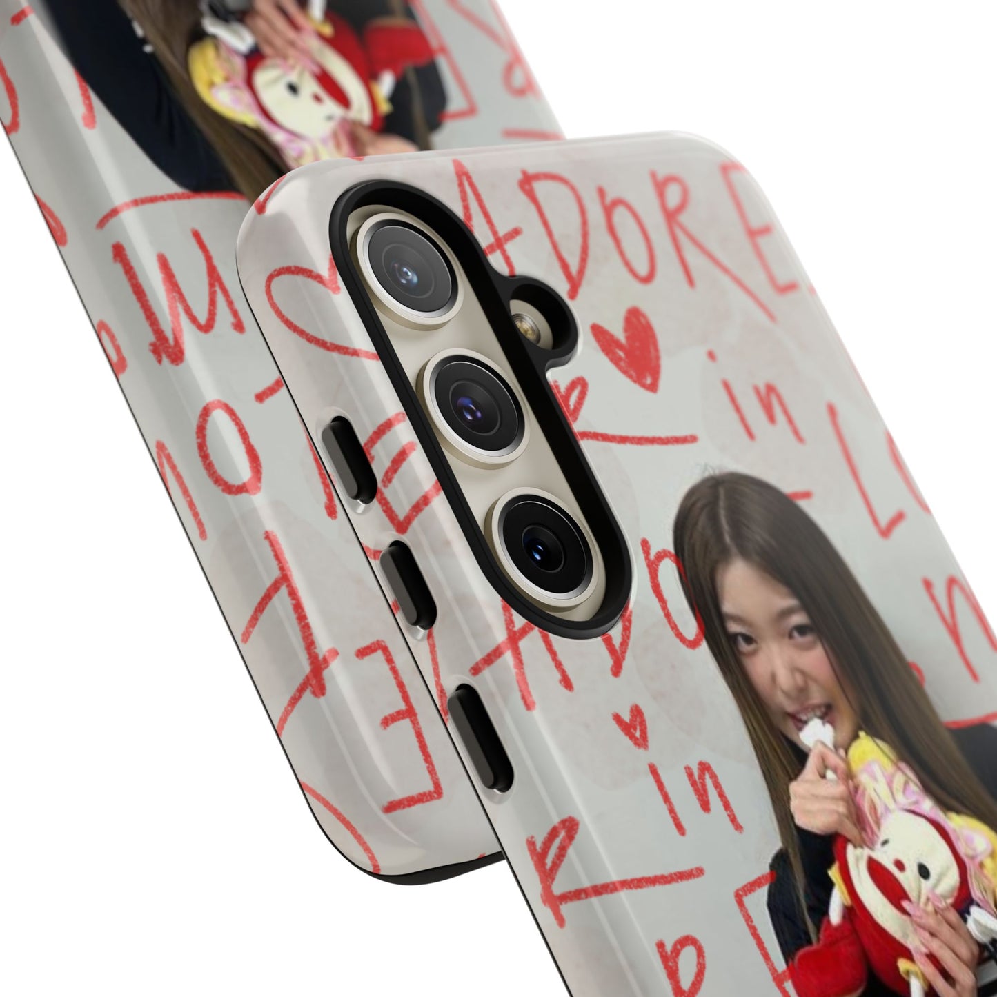 Yoonchae Phone Case — Adore Graffiti Heart Background