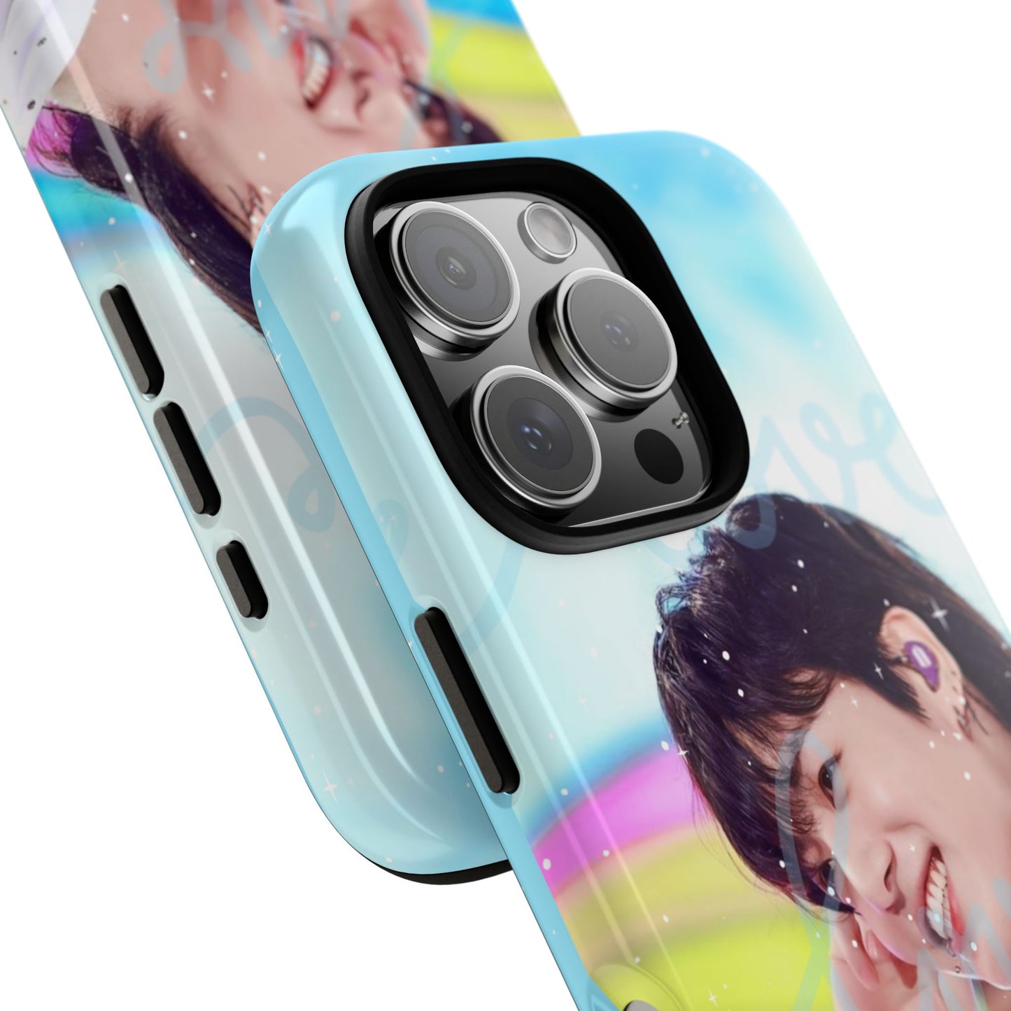 Jungkook Phone Case - Love Rainbow Kpop Design