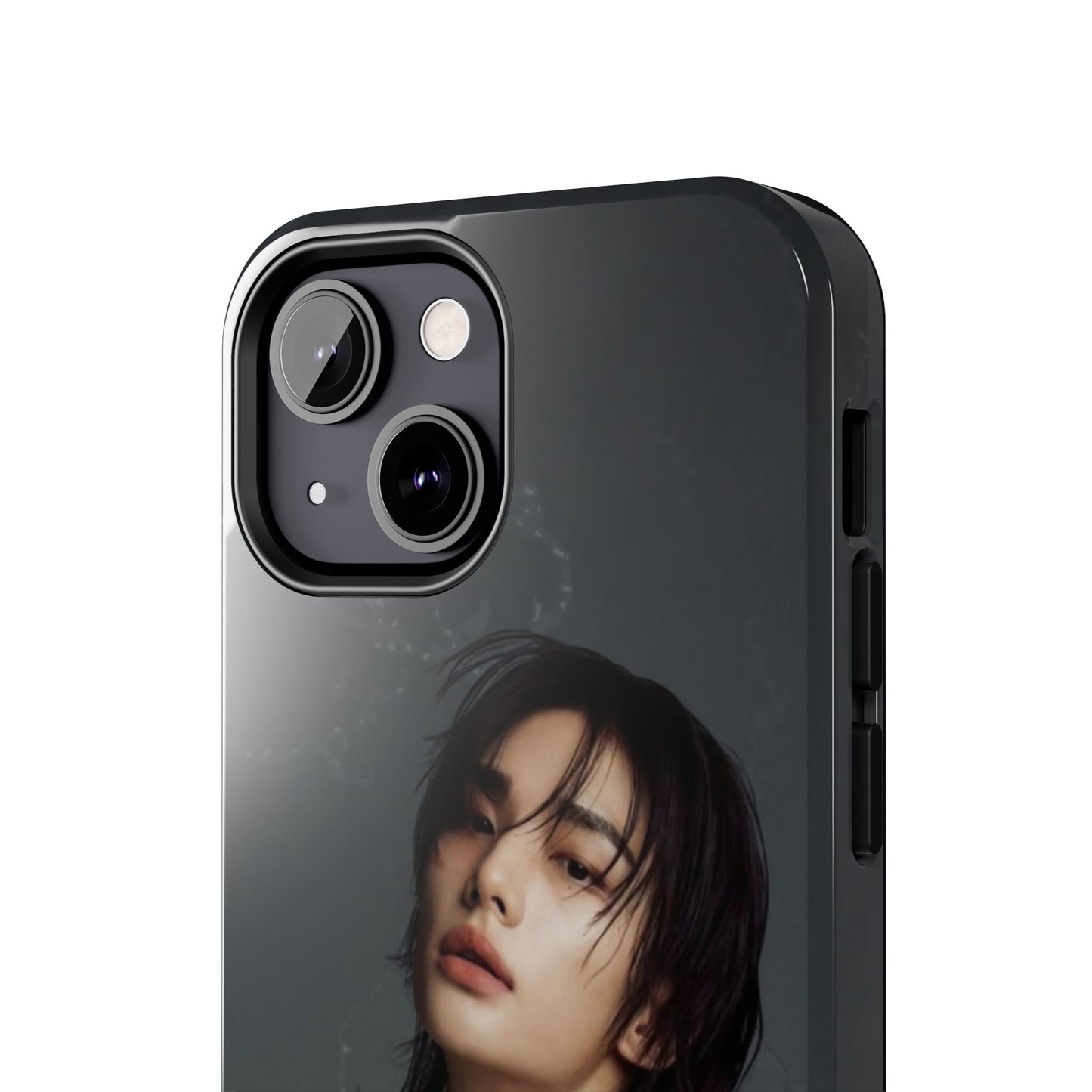 Hyunjin Tough Phone Case — Moody Portrait Slim Protective Case