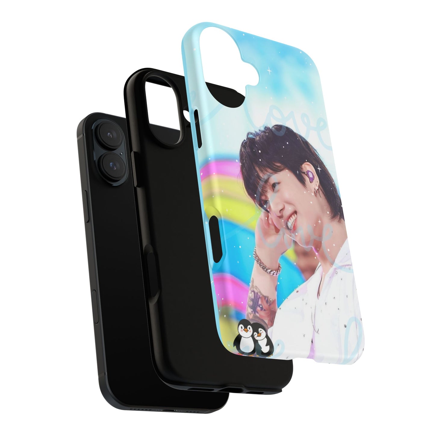 Jungkook Phone Case - Love Rainbow Kpop Design