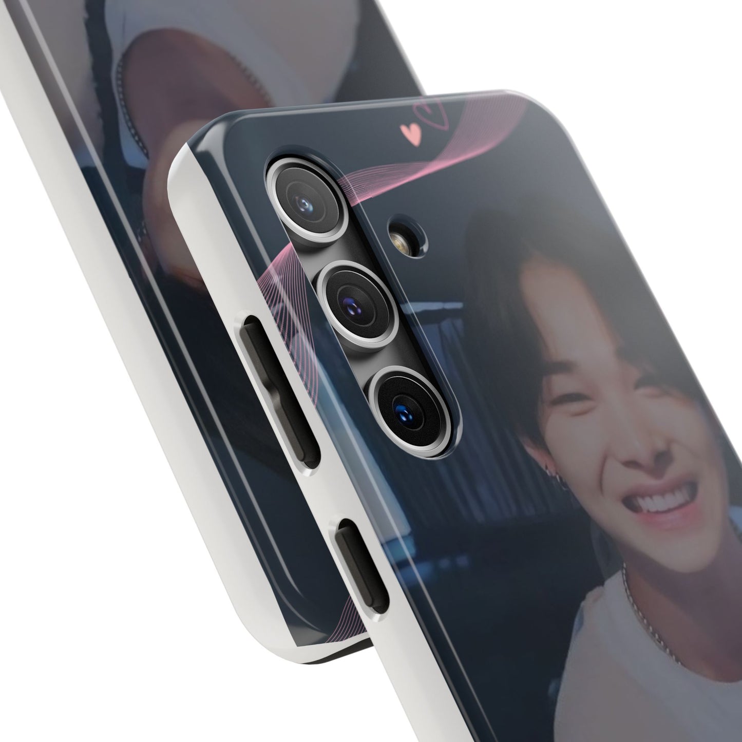 Customizable Phone Case, Cute Phone Cover, Gifts for Teens, Personalized Accessories, Trendy Phone Protection, Heart Design