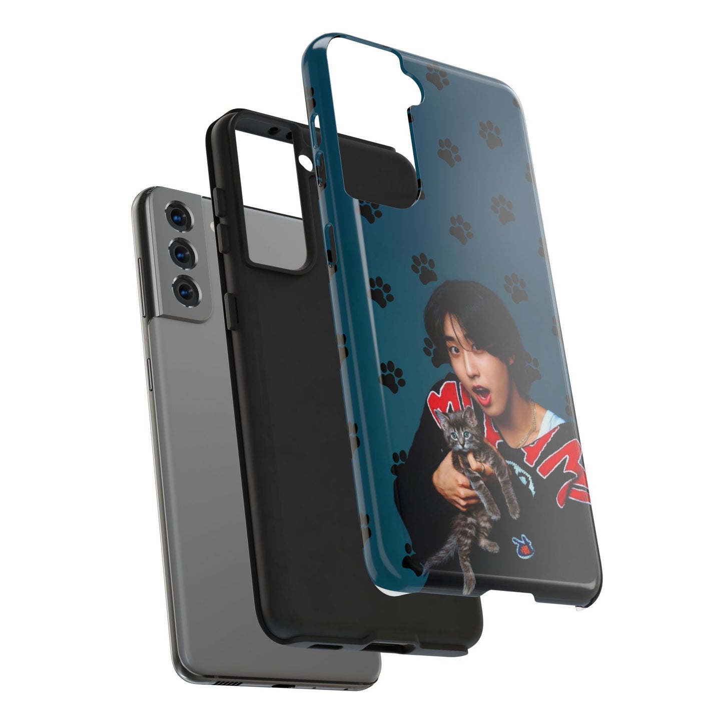Han Jisung Paw Pattern Tough Phone Case — Photo Graphic Design