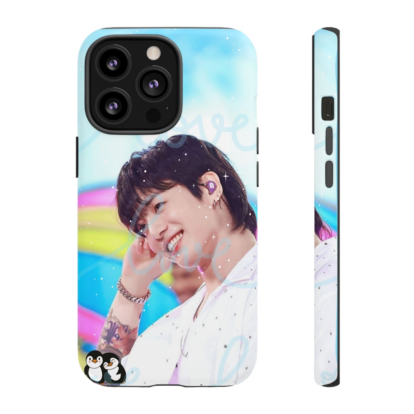 Jungkook Phone Case - Love Rainbow Kpop Design