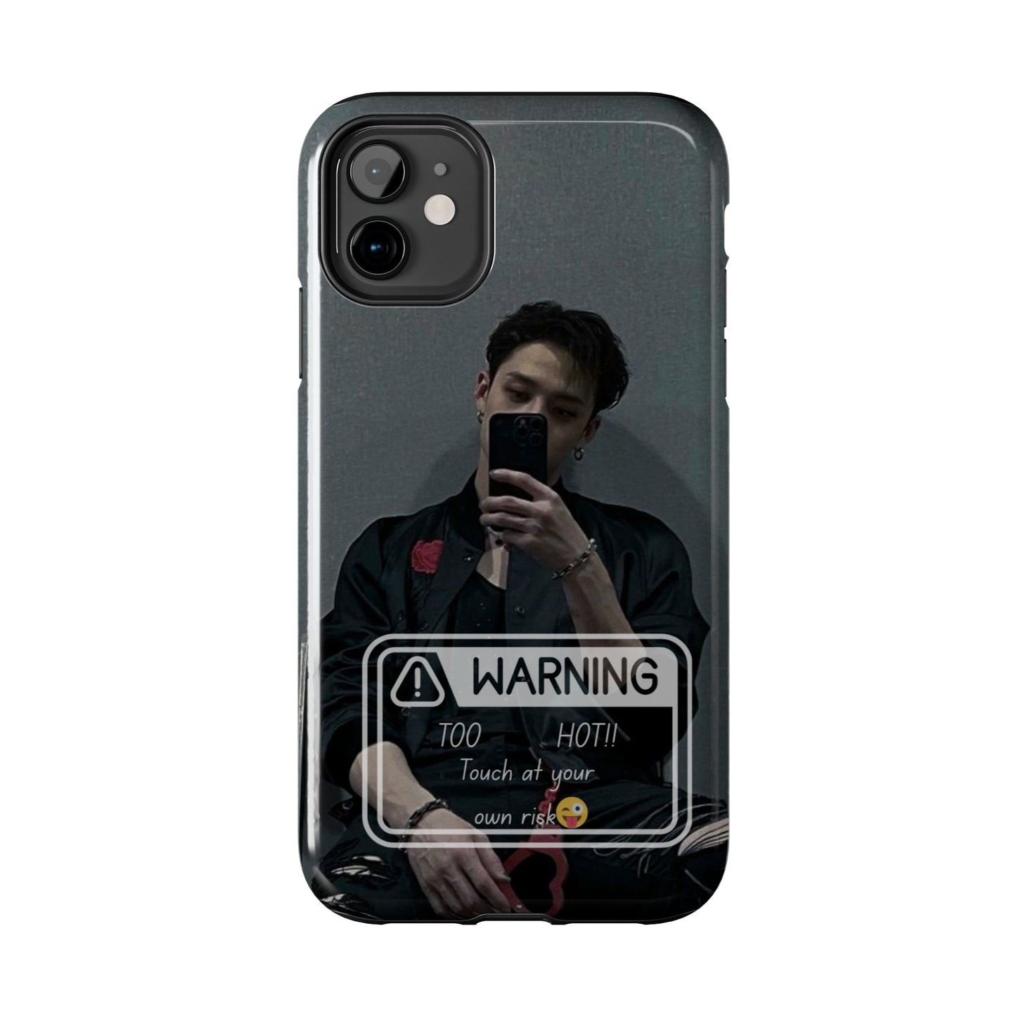Warning: Bang Chan Tough Phone Case — Protective Slim Cover