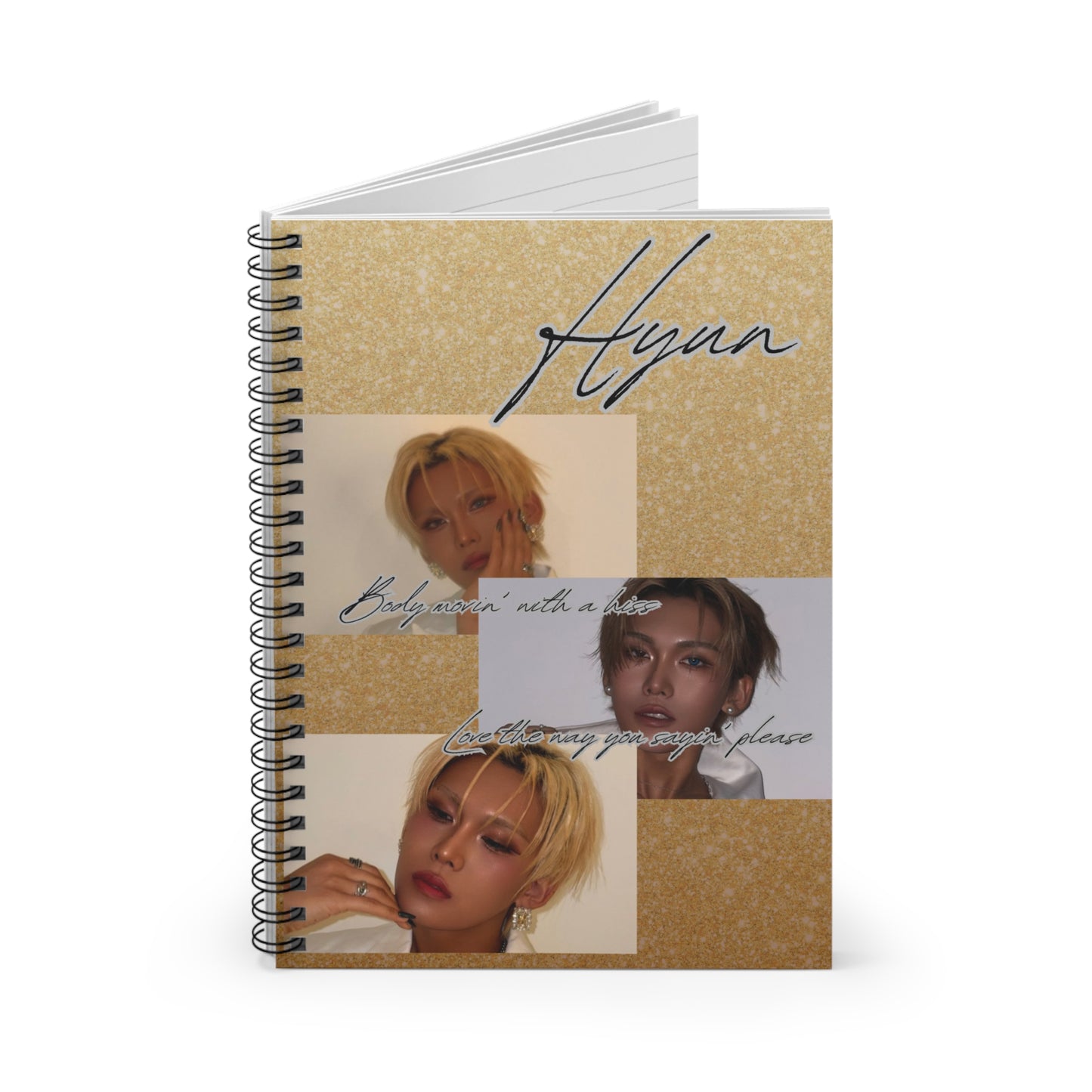 Hyun Notebook - Spiral Ruled Notebook
