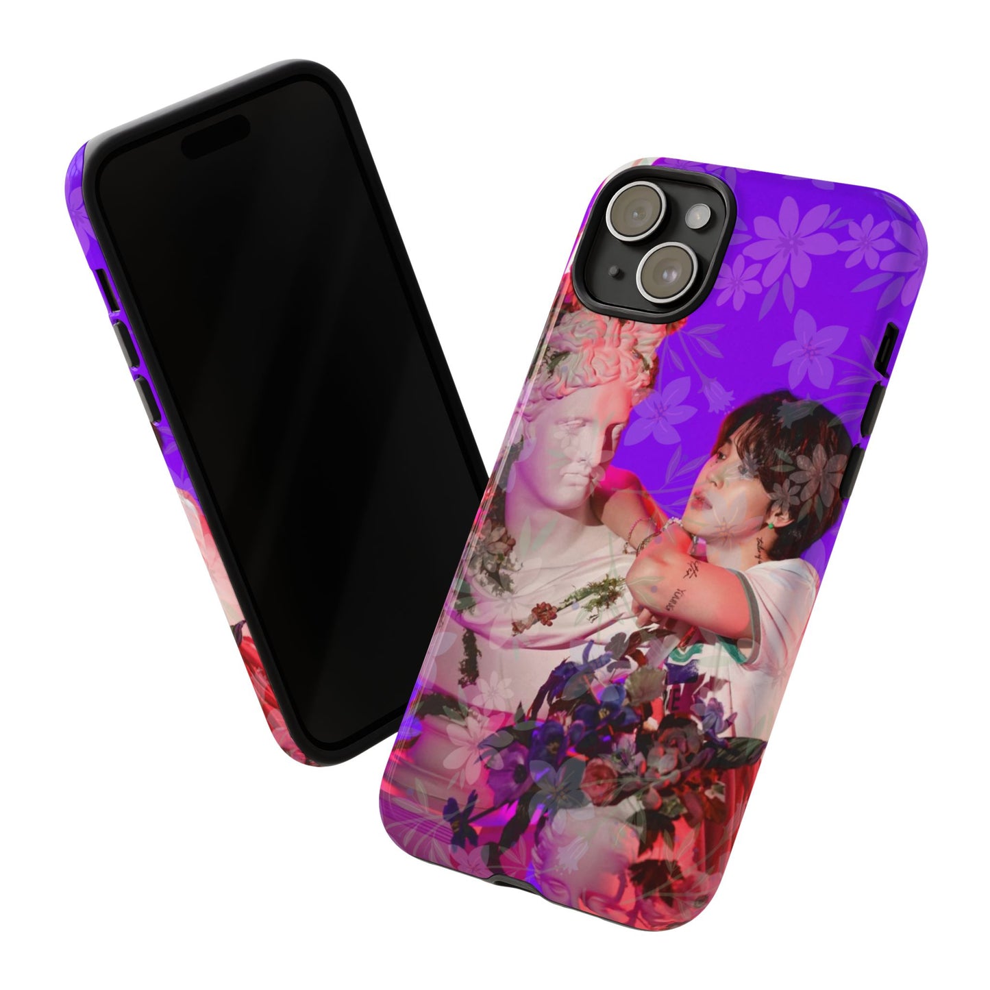 Park Jimin Phone Case — Retro Floral Phone Cover