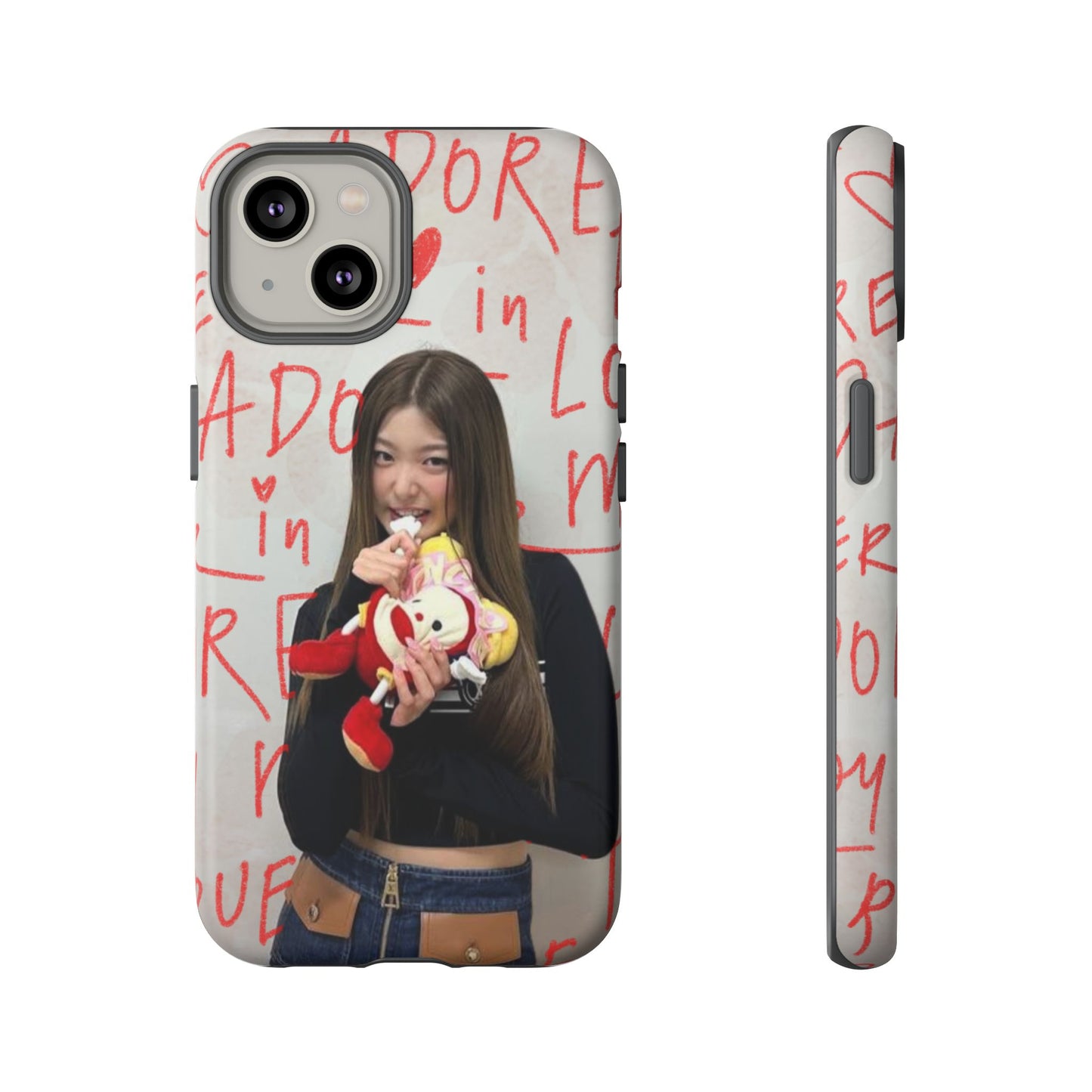 Yoonchae Phone Case — Adore Graffiti Heart Background